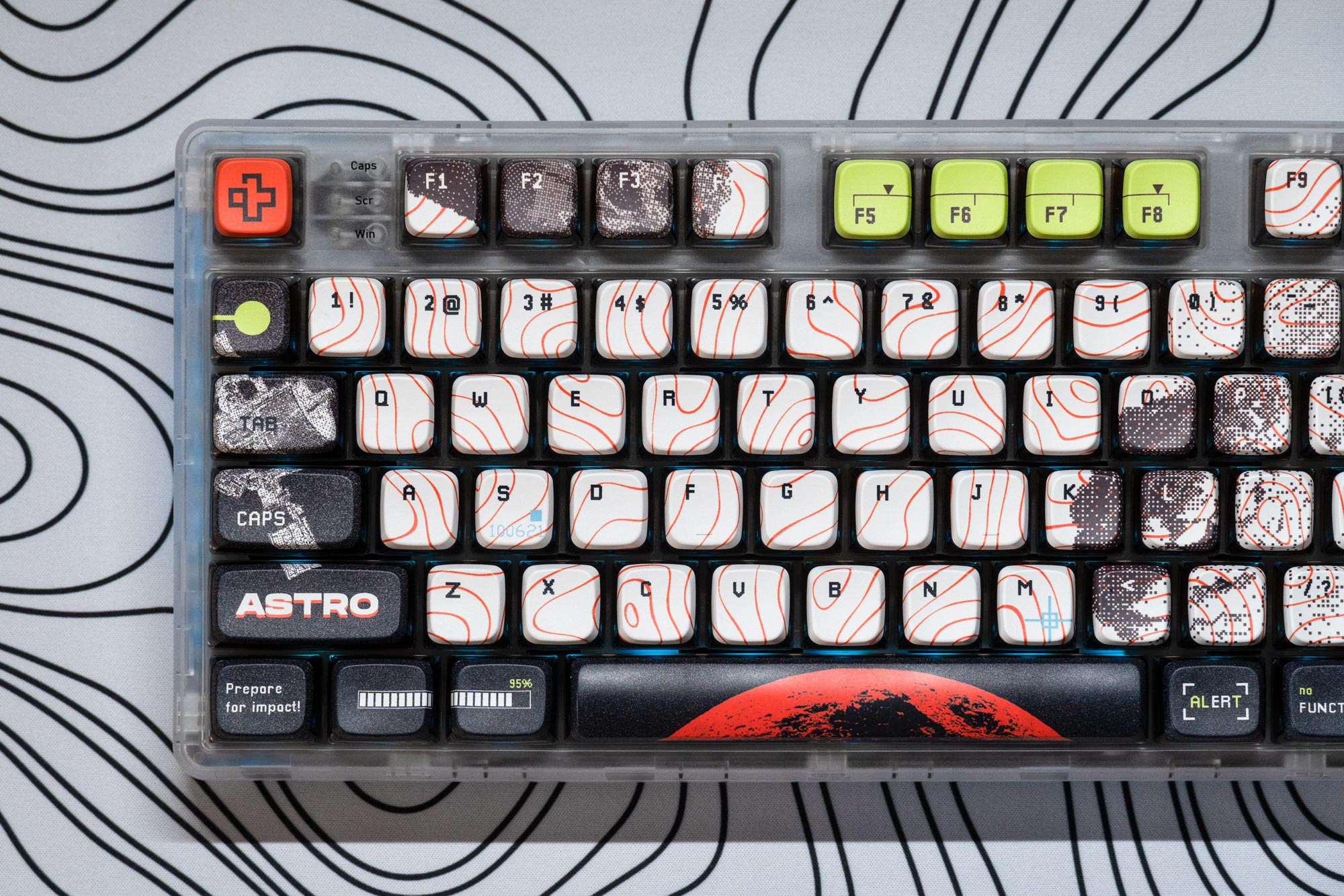 QwertyKey80 Astro Bluetooth Wireless Hotswap RGB QMK/VIA-L Gasket Mounted Tastatura Mecanica Gaming cu Ecran