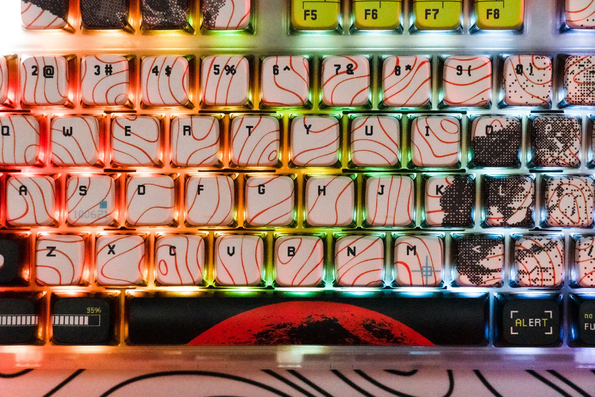 QwertyKey80 Astro Bluetooth Wireless Hotswap RGB QMK/VIA-L Gasket Mounted Tastatura Mecanica Gaming cu Ecran