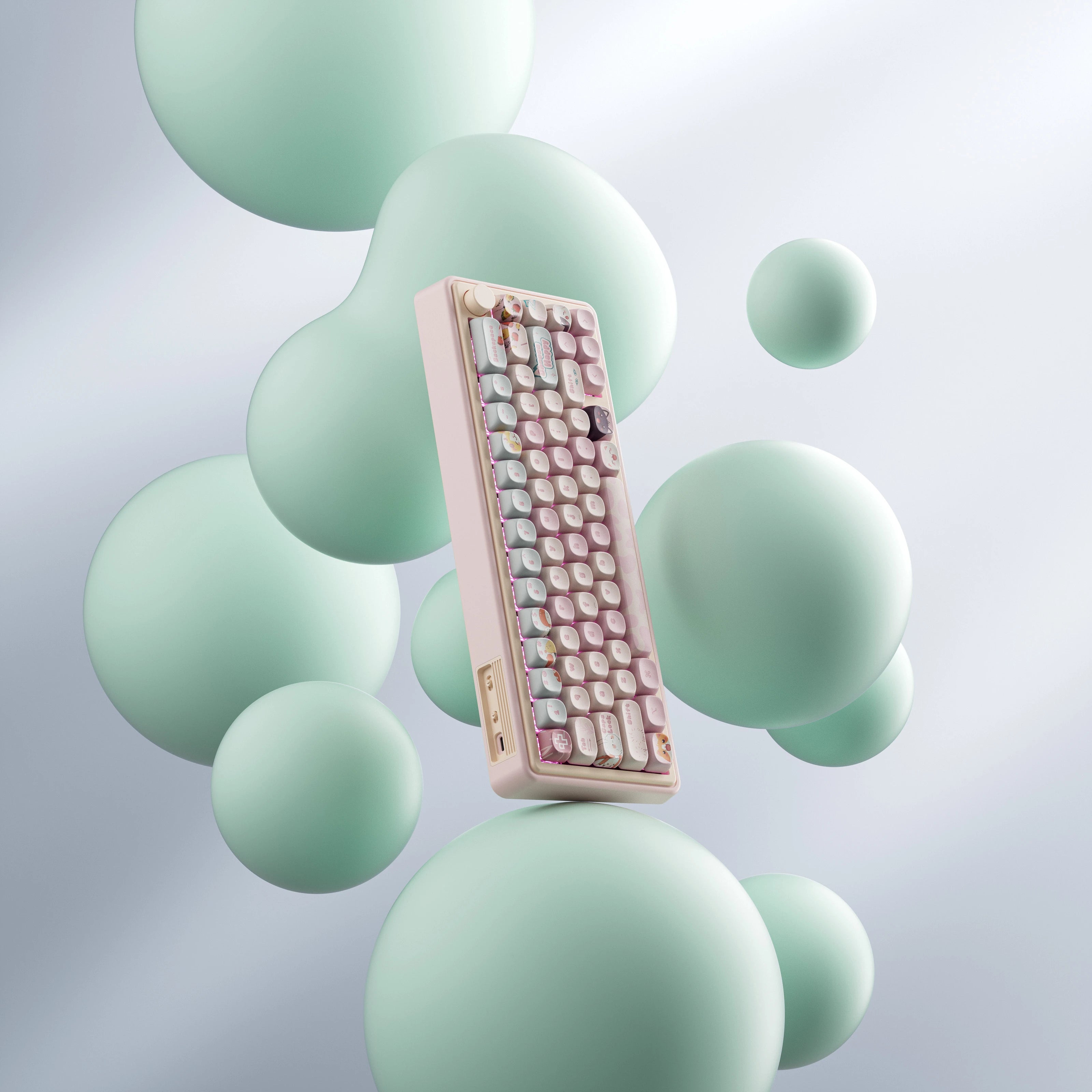 QwertyKey65 Pro Bliss Bluetooth Wireless VIA Hotswap RGB Tastatura Mecanica Gaming