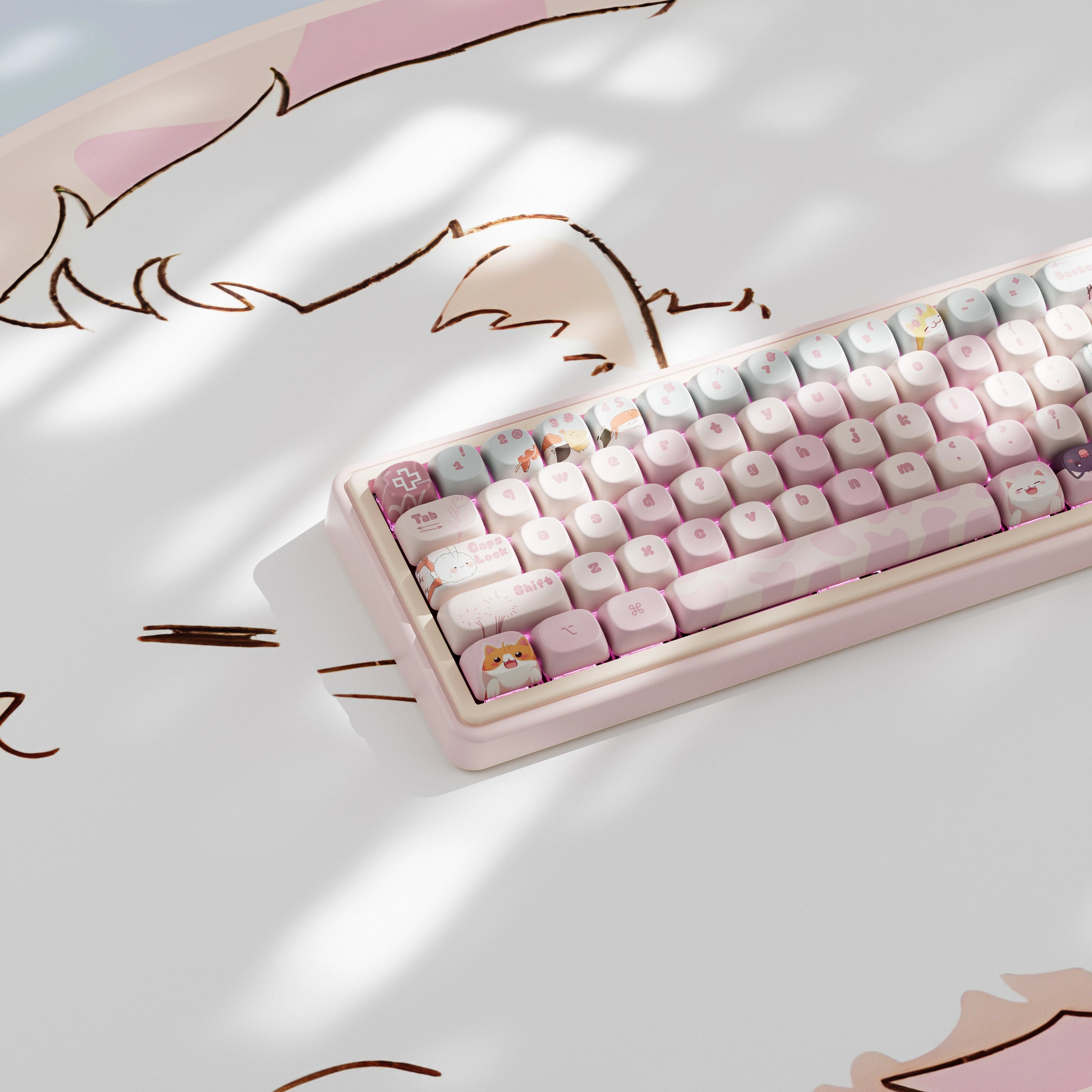 QwertyKey65 Pro Bliss Bluetooth Wireless VIA Hotswap RGB Tastatura Mecanica Gaming