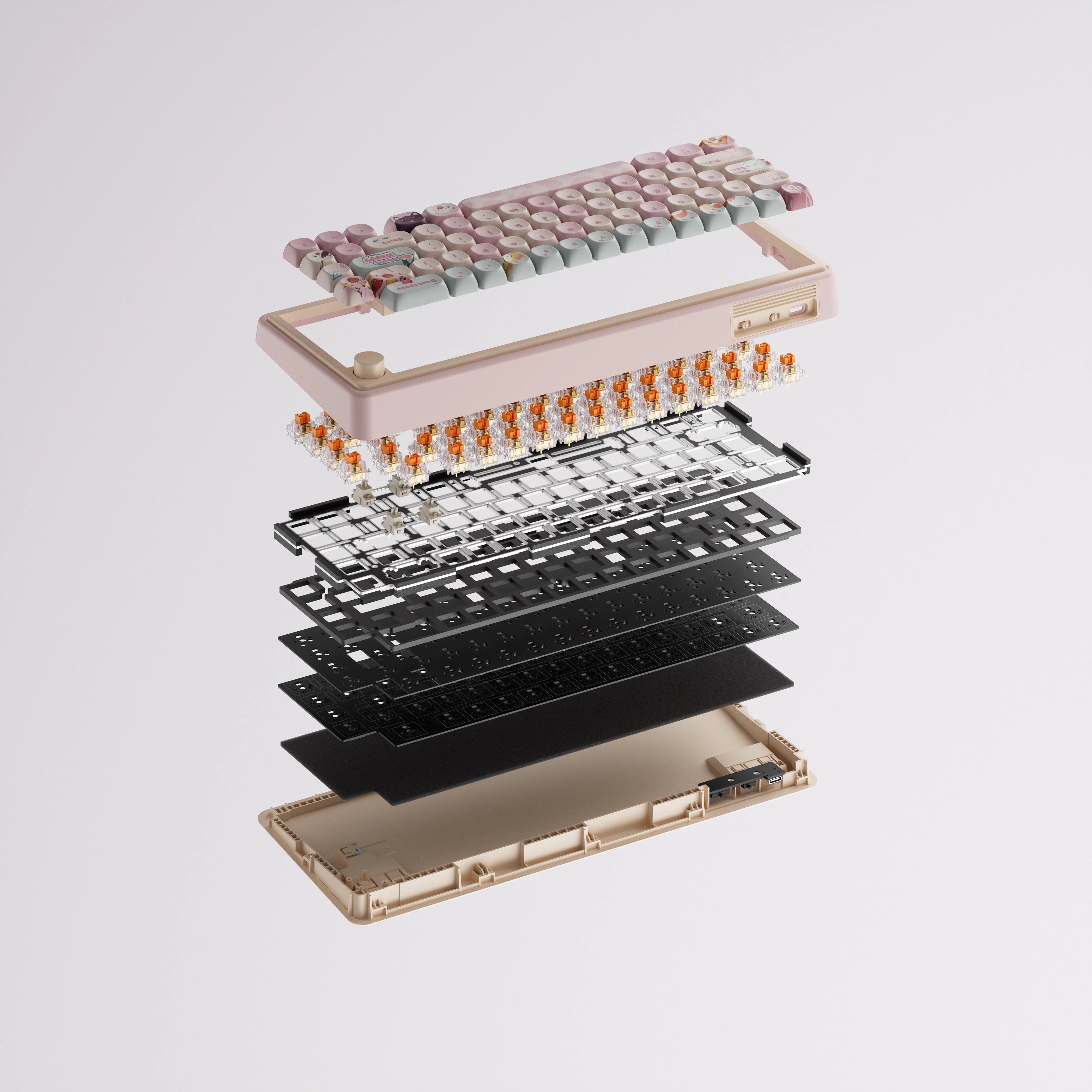 QwertyKey65 Pro Bliss Bluetooth Wireless VIA Hotswap RGB Tastatura Mecanica Gaming