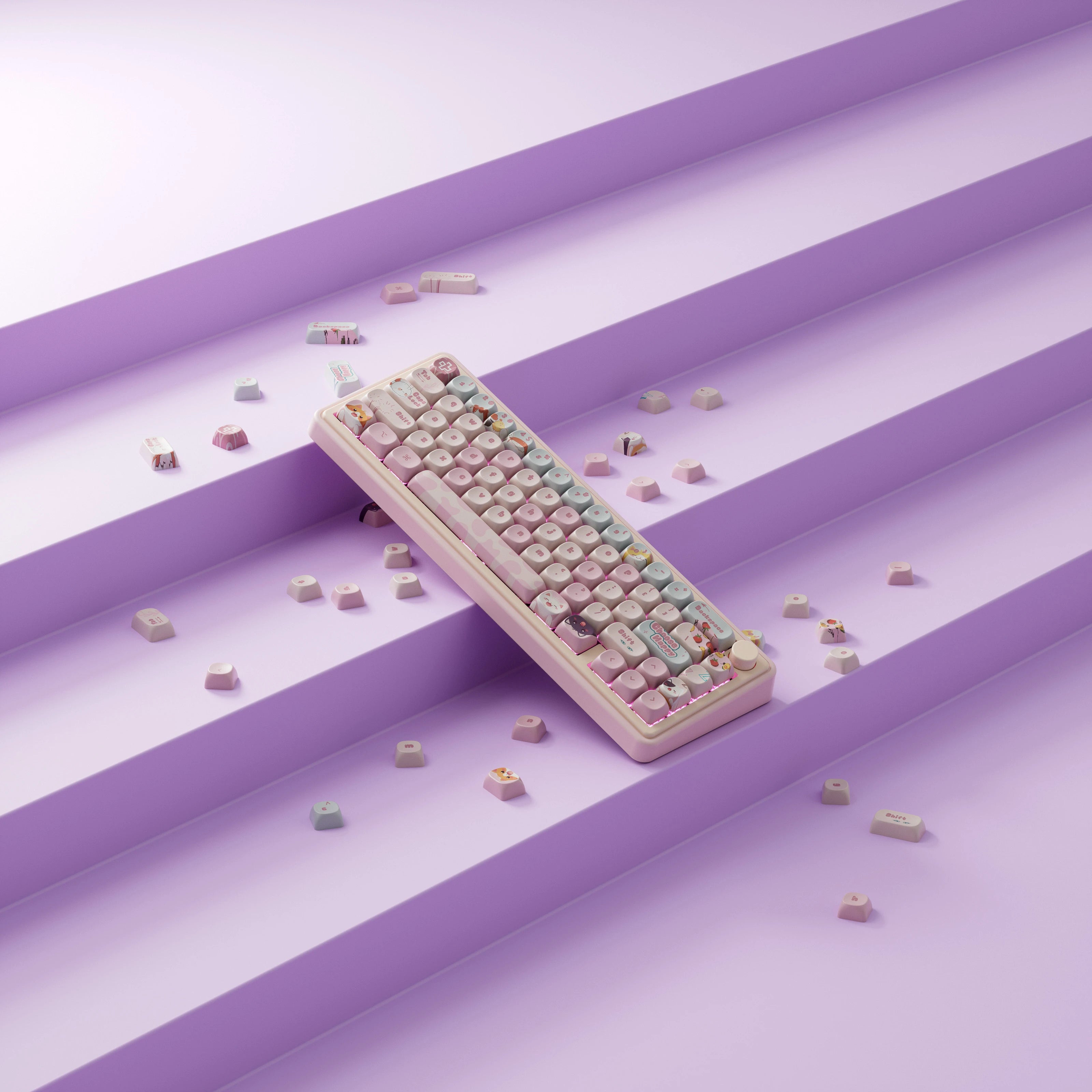 QwertyKey65 Pro Bliss Bluetooth Wireless VIA Hotswap RGB Tastatura Mecanica Gaming