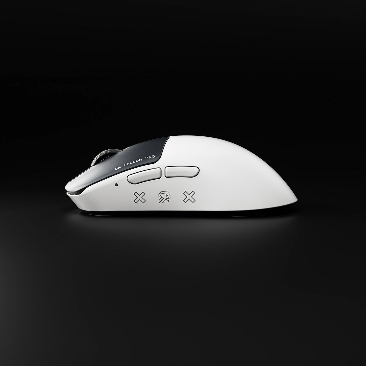 Mouse Gaming Qwertykey Falcon Pro 8K Alb - 60.000 DPI, Bluetooth Wireless Trio Mode, Pixart 3950