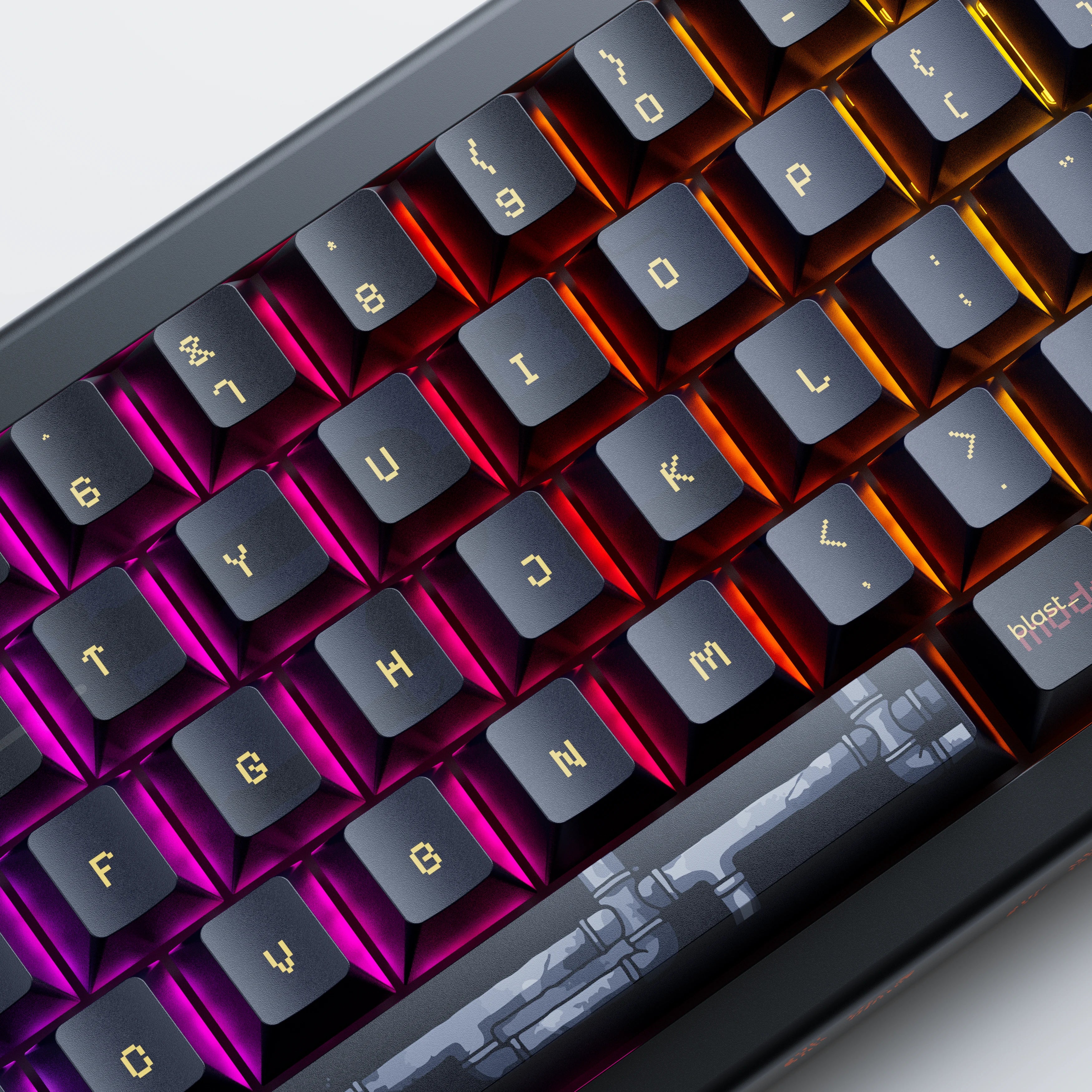 QwertyKey61 PRO Fallout Bluetooth Wireless Hotswap RGB VIA Tastatura Mecanica Gaming
