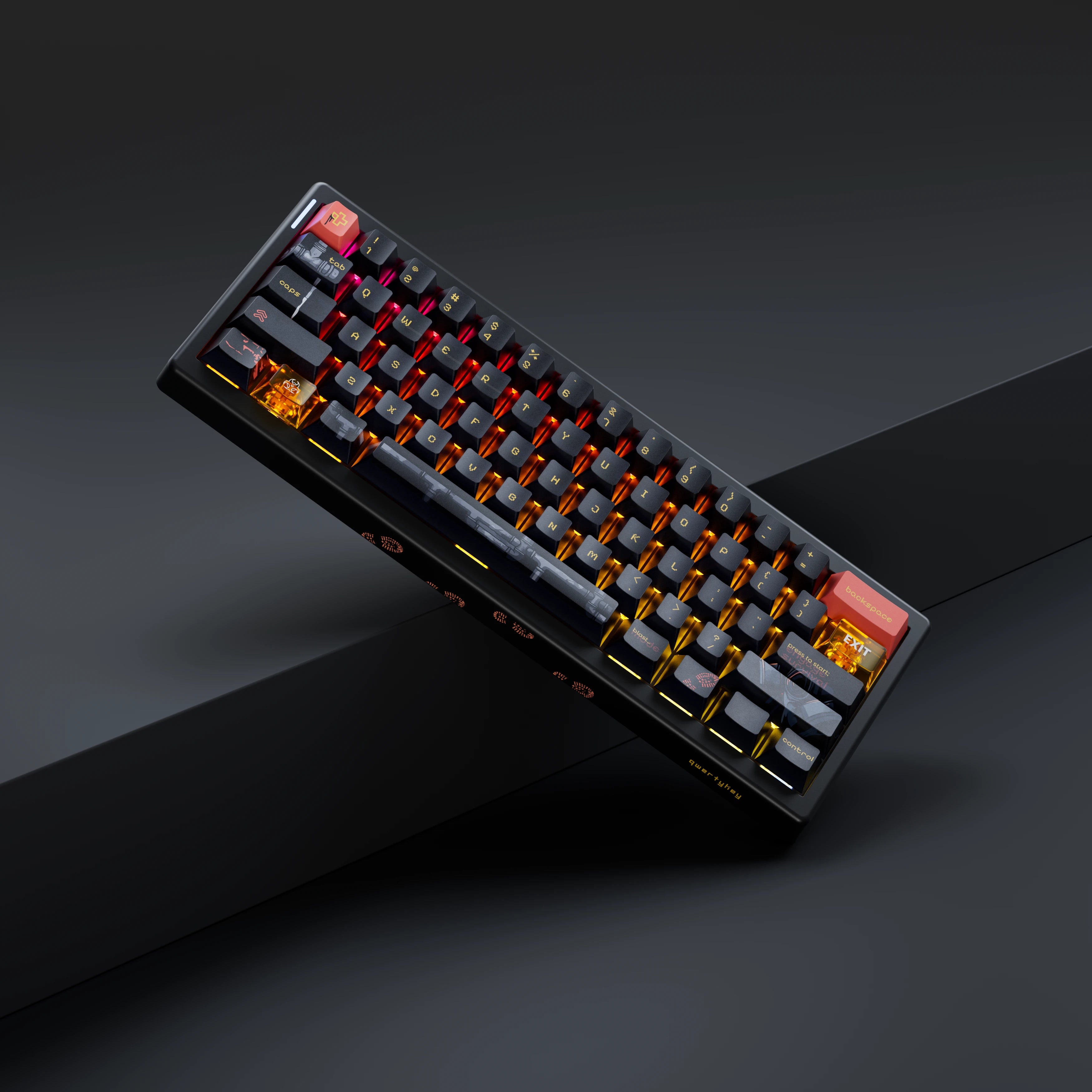 QwertyKey61 PRO Fallout Bluetooth Wireless Hotswap RGB VIA Tastatura Mecanica Gaming