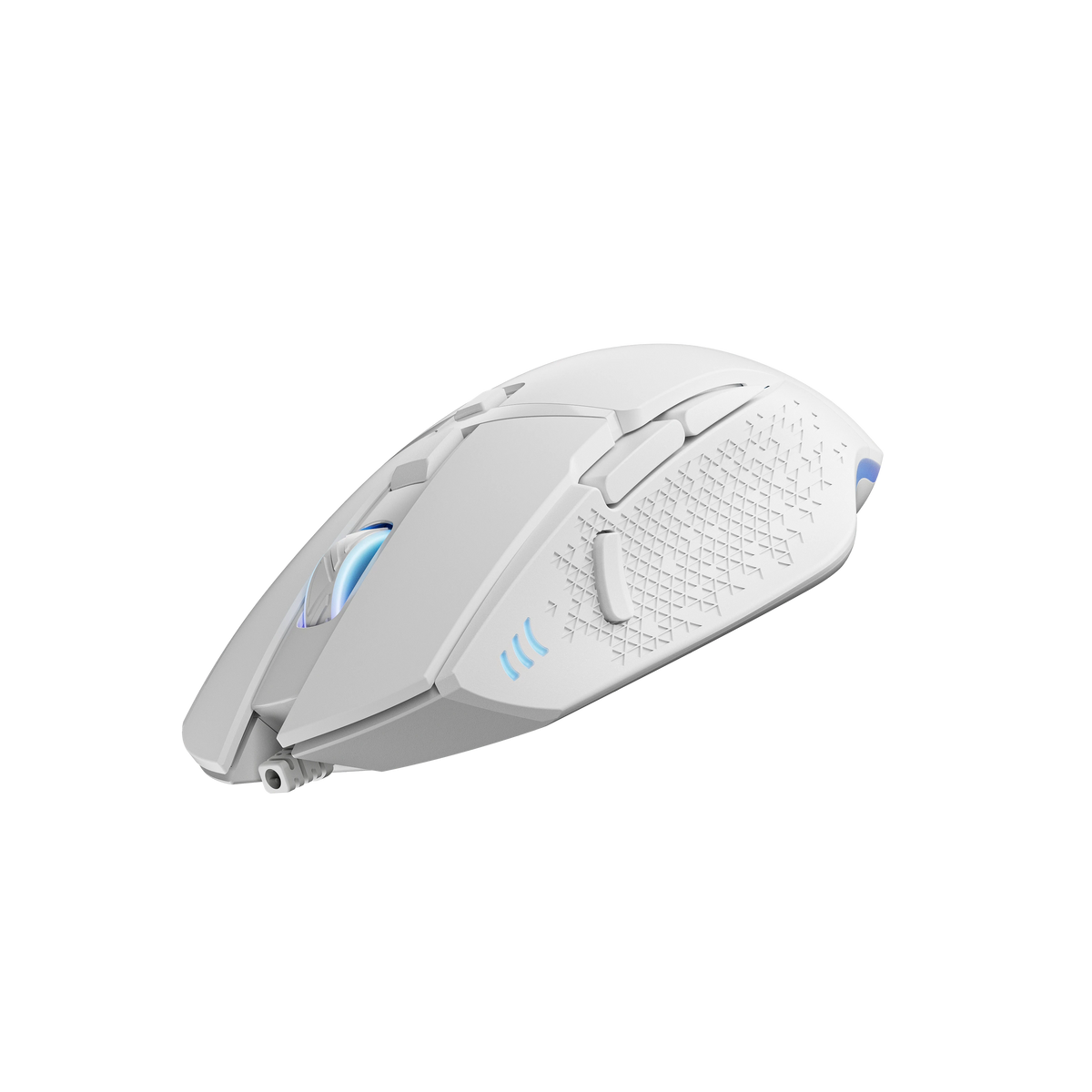 Mouse Gaming QwertyKey Forge V2 Alb- RGB, 12.000 DPI, Software