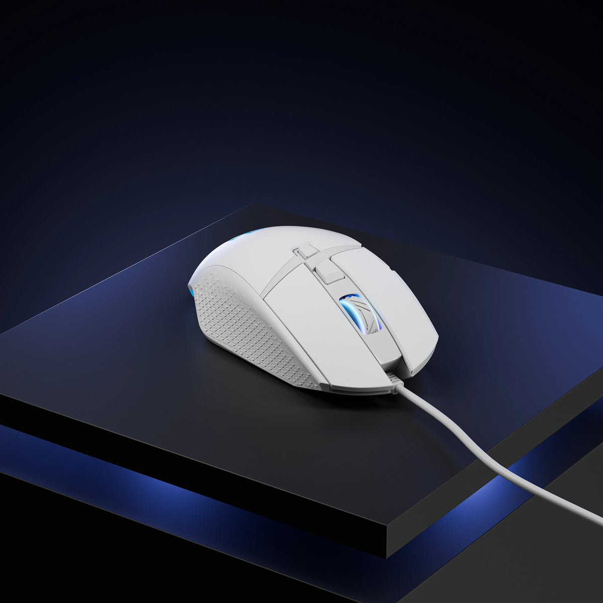 Mouse Gaming QwertyKey Forge V2 Alb- RGB, 12.000 DPI, Software