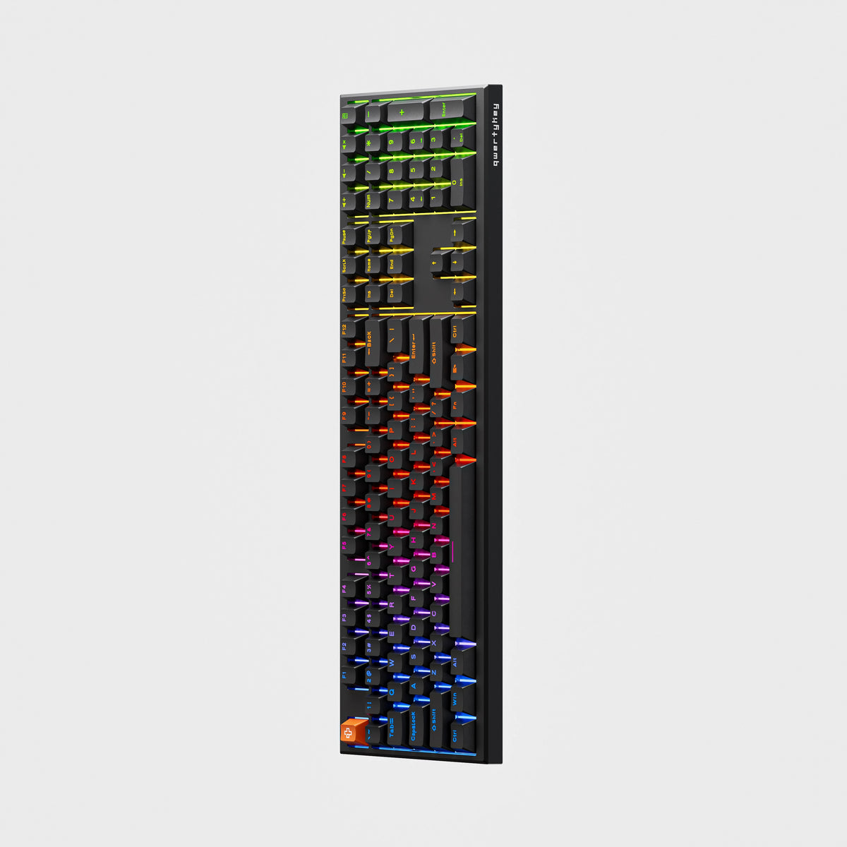 QwertyKey H100 Pro V2 Neagră – Tastatură Mecanică Gaming Wireless, Hotswap, Gasket, Full RGB