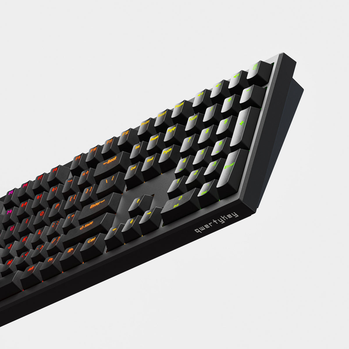 QwertyKey H100 Pro V2 Neagră – Tastatură Mecanică Gaming Wireless, Hotswap, Gasket, Full RGB