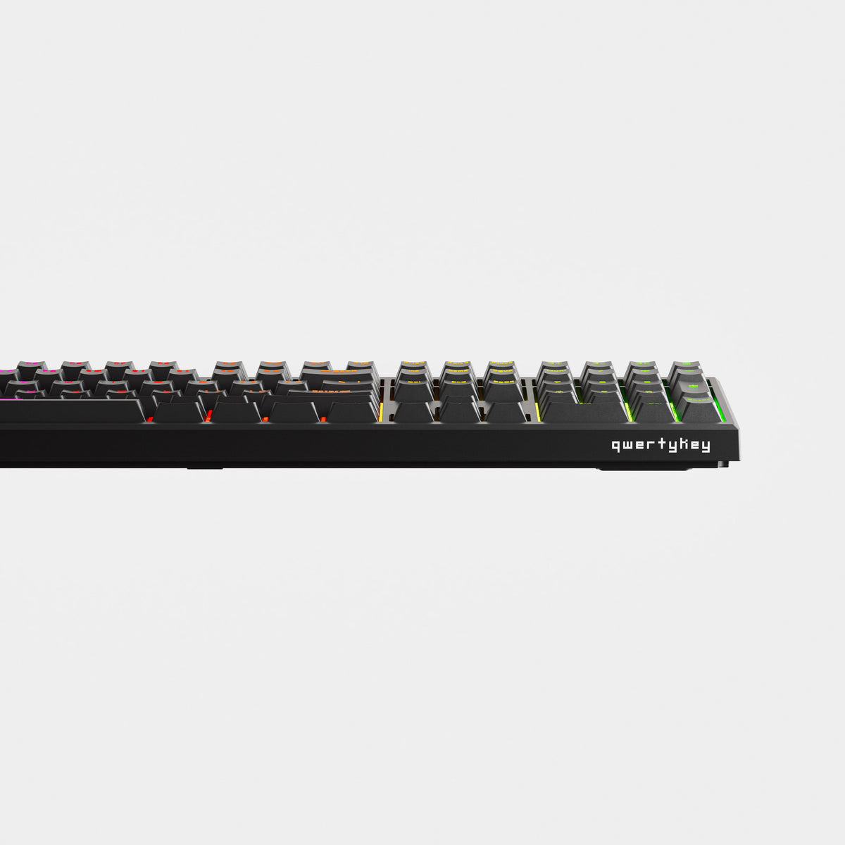 QwertyKey H100 Pro V2 Neagră – Tastatură Mecanică Gaming Wireless, Hotswap, Gasket, Full RGB