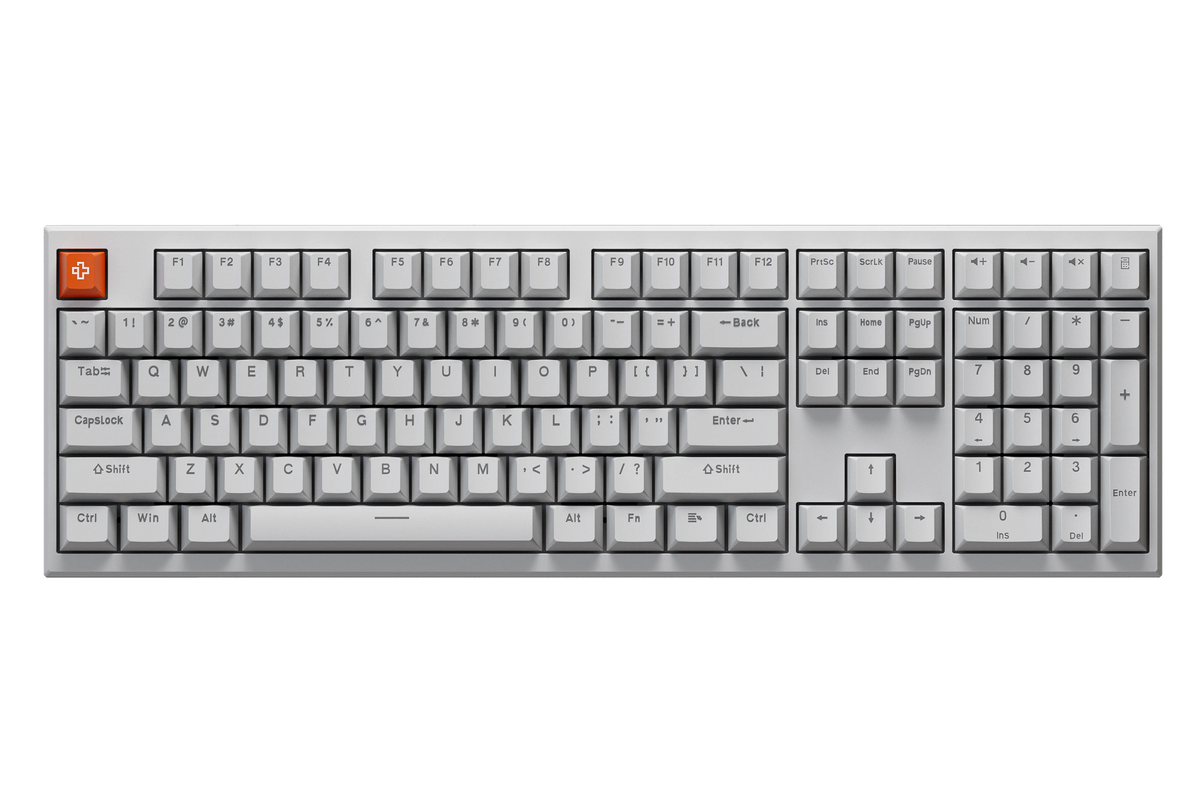 QwertyKey H100 Pro V2 Albă – Tastatură Mecanică Gaming Wireless, Hotswap, Gasket, Full RGB