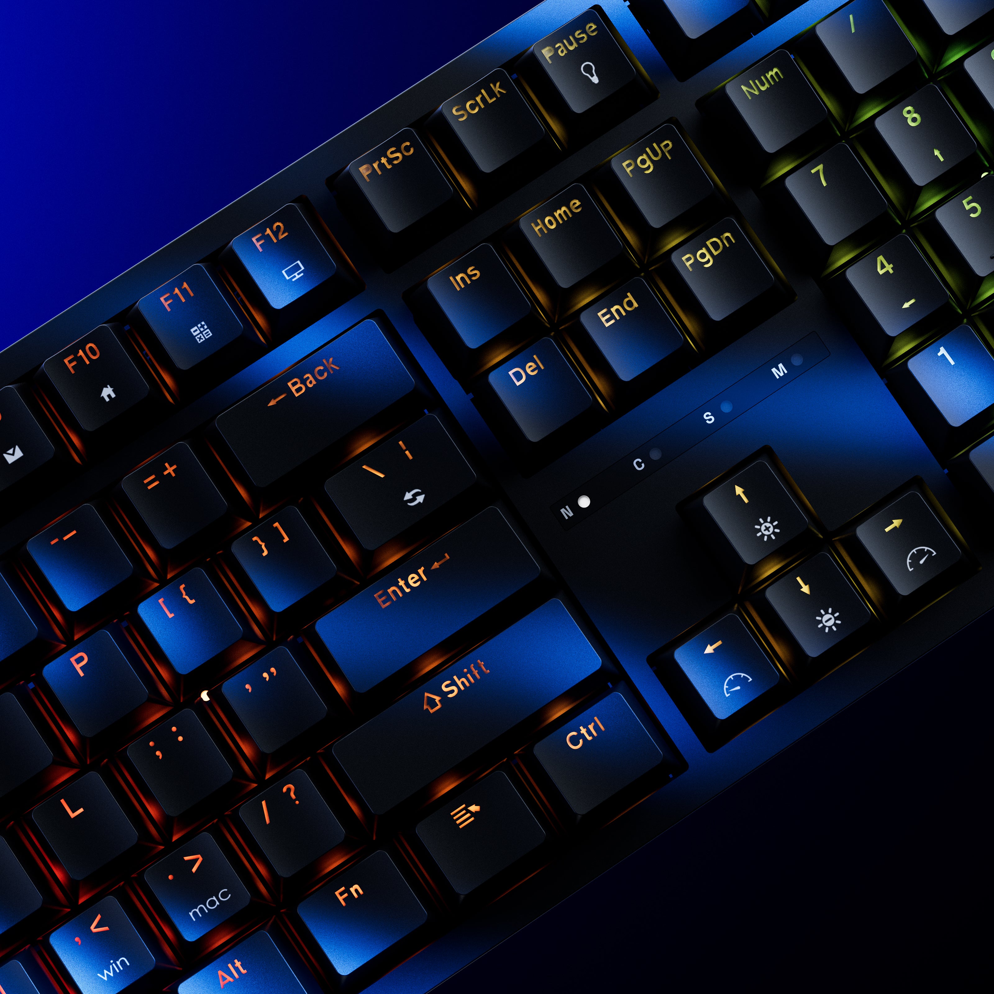 QwertyKey H100 Neagra Bluetooth Wireless Hotswap RGB Tastatura Mecanica Gaming