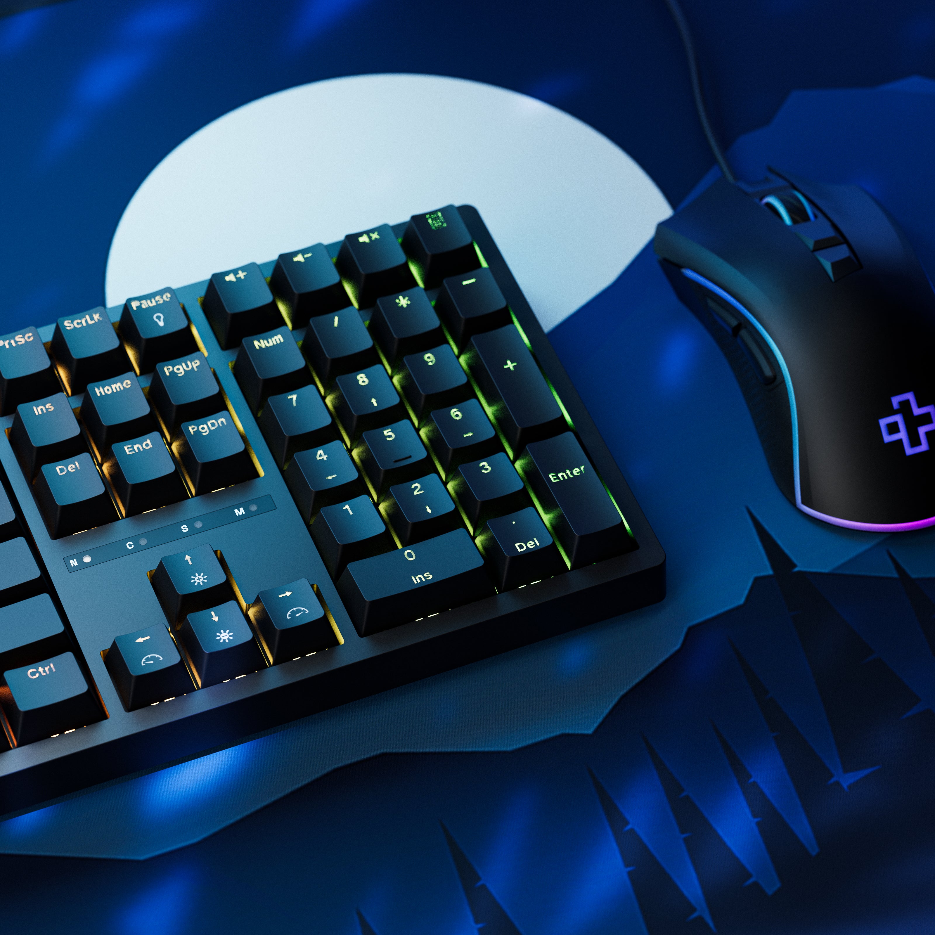 QwertyKey H100 Neagra Bluetooth Wireless Hotswap RGB Tastatura Mecanica Gaming
