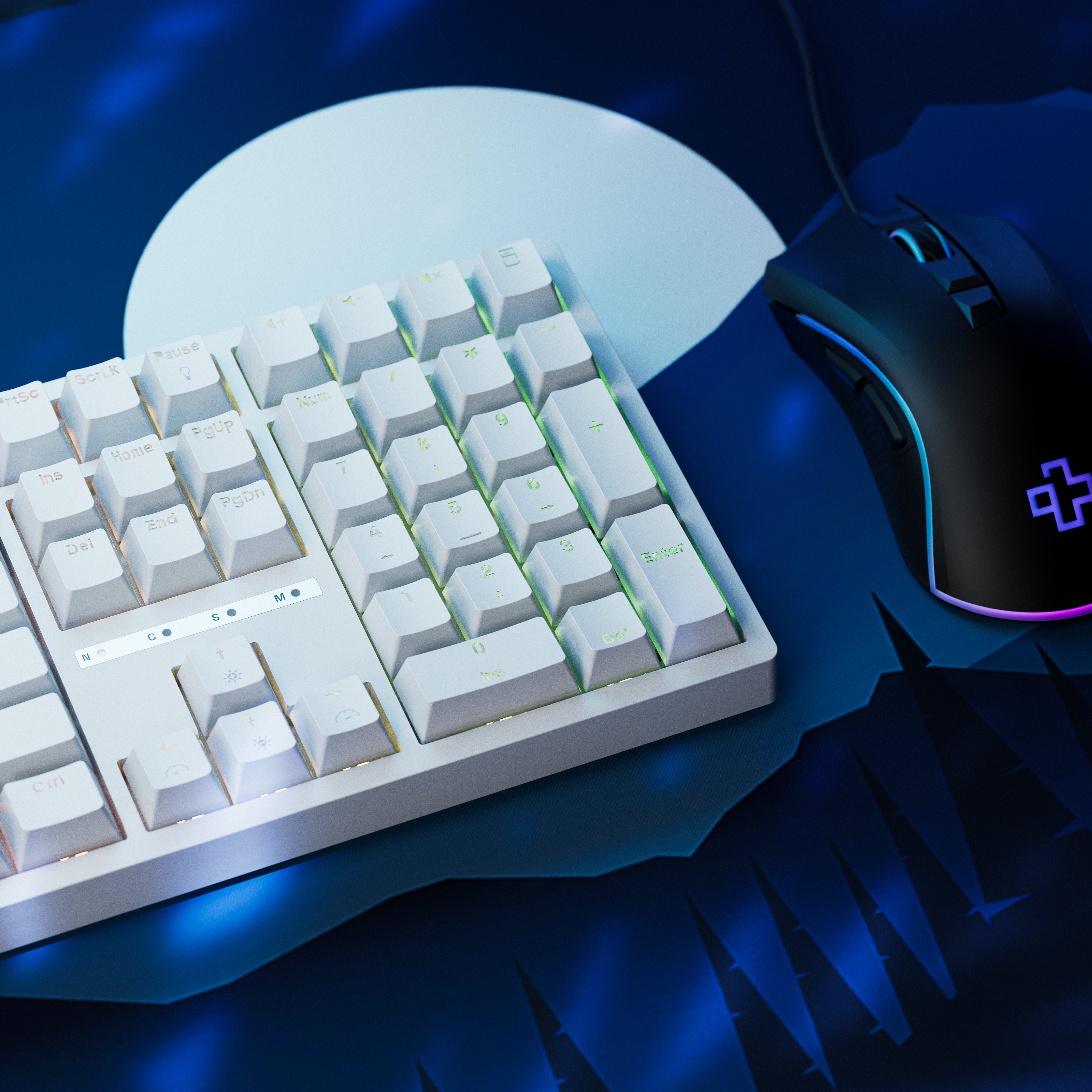 QwertyKey H100 Alba Bluetooth Wireless Hotswap RGB Tastatura Mecanica Gaming