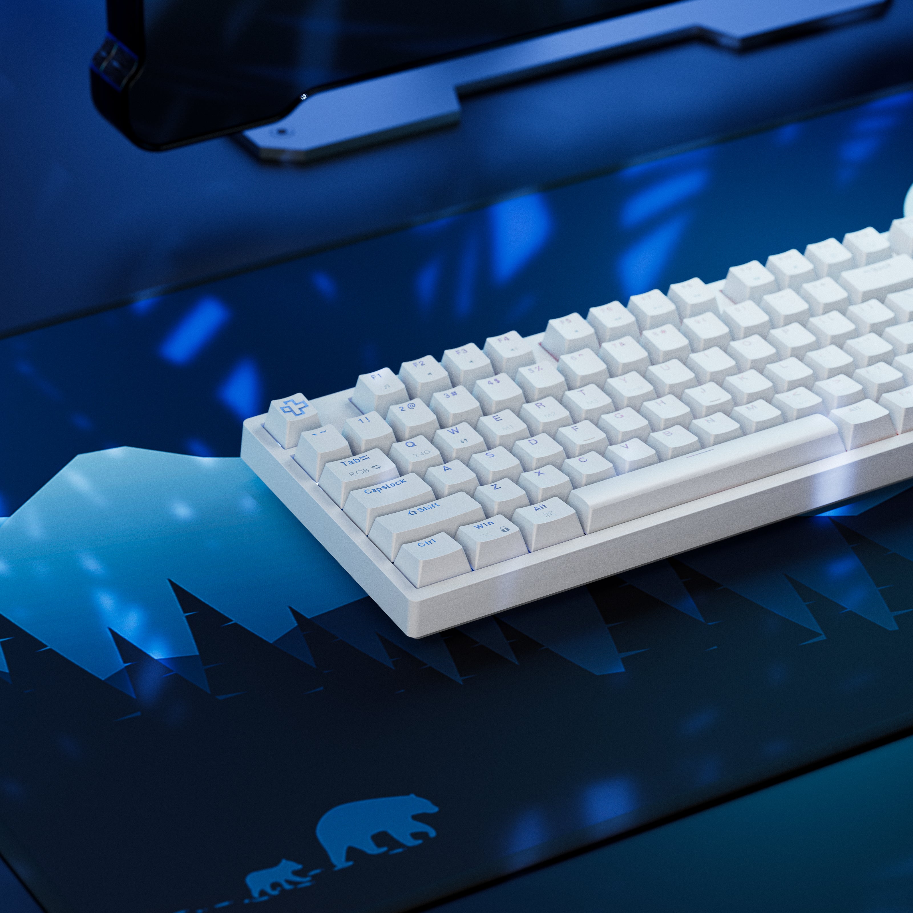 QwertyKey H100 Alba Bluetooth Wireless Hotswap RGB Tastatura Mecanica Gaming