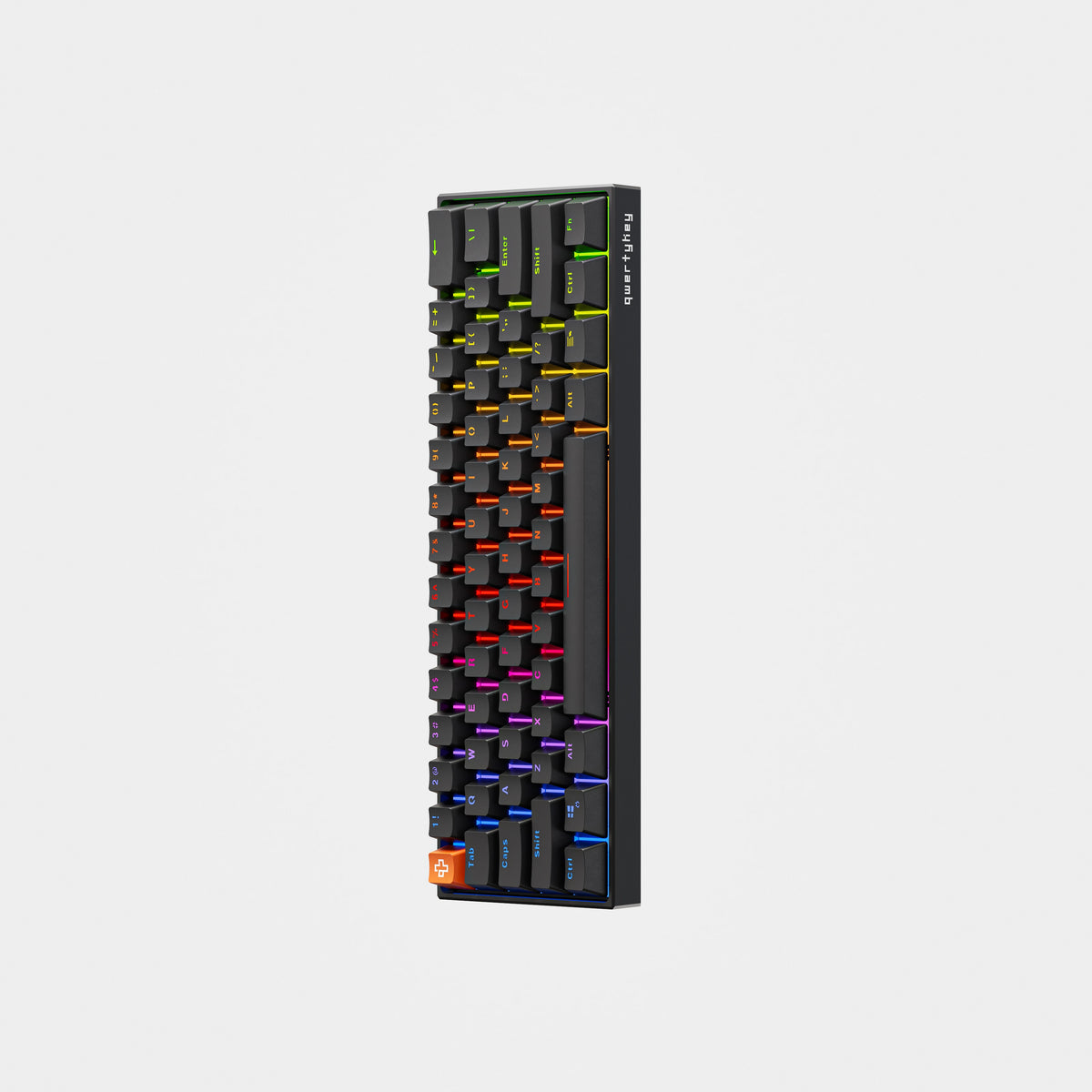 QwertyKey H61 Pro V2 Neagră – Tastatură Mecanică Gaming, Hotswap, Full RGB