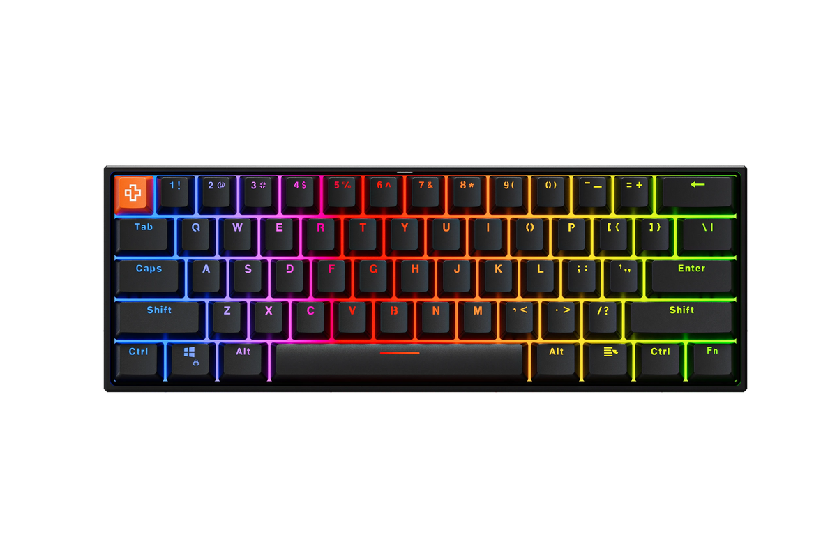 QwertyKey H61 Pro V2 Neagră – Tastatură Mecanică Gaming, Hotswap, Full RGB