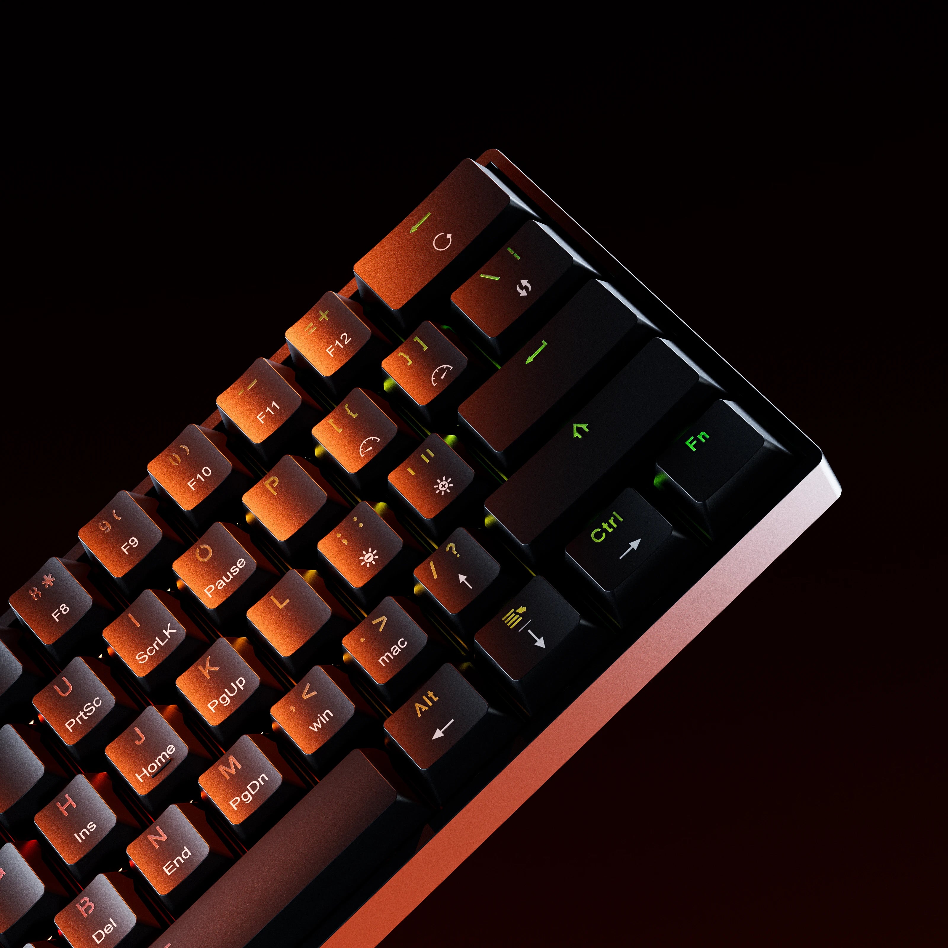 QwertyKey H61 Split Neagra Hotswap RGB Tastatura Mecanica Gaming
