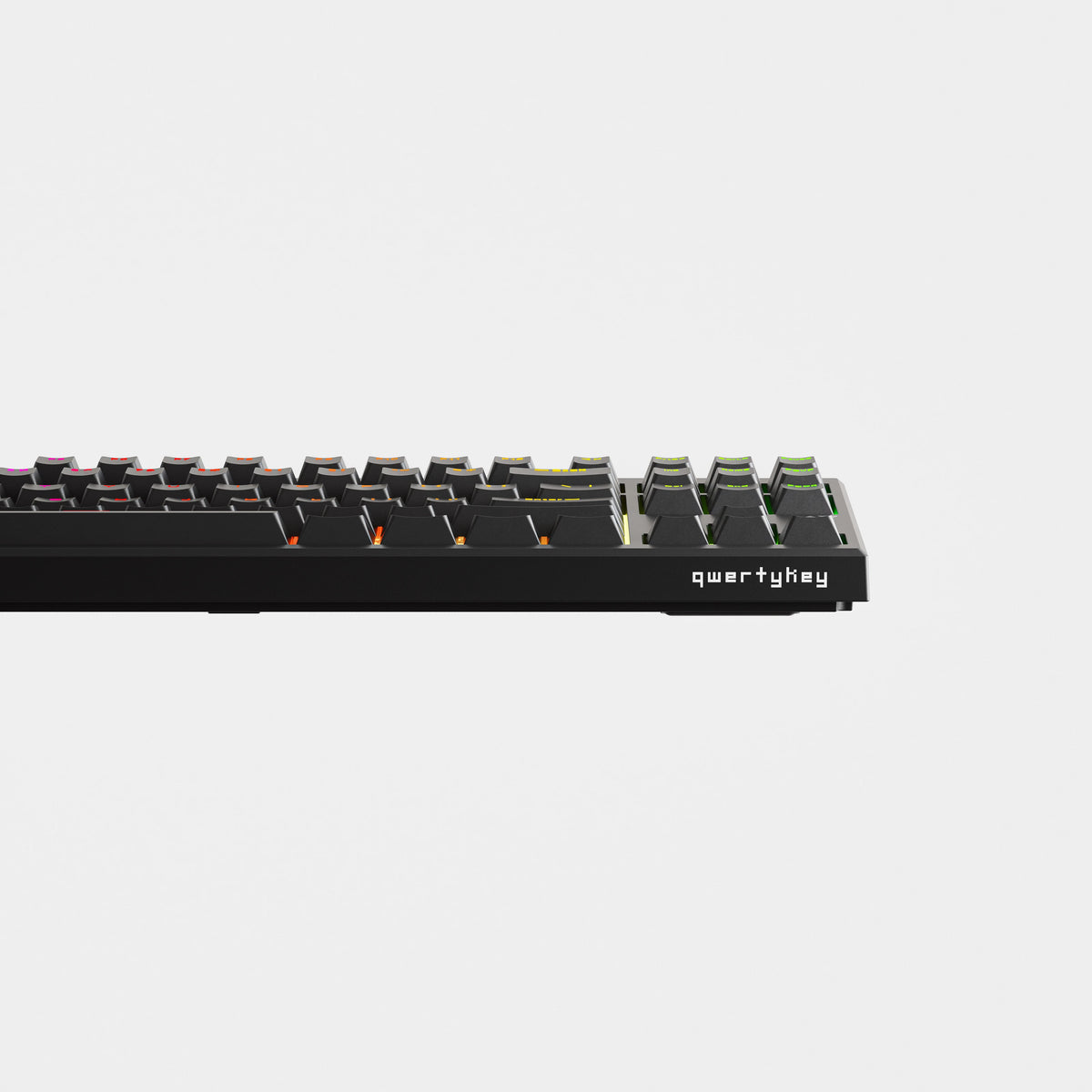 QwertyKey H87 Pro V2 Neagră – Tastatură Mecanică Gaming Wireless, Hotswap, Gasket, Full RGB