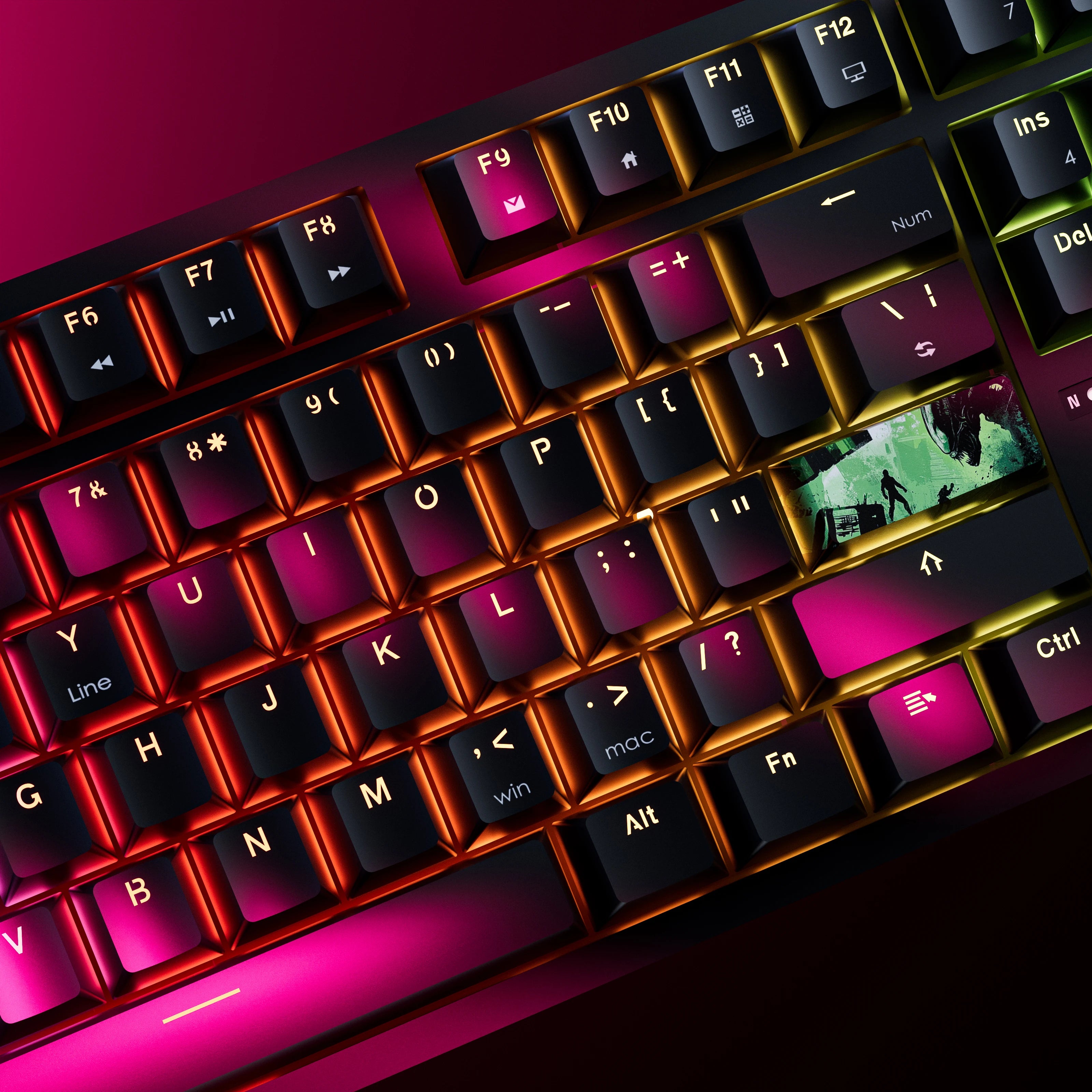 QwertyKey H87 Neagra Bluetooth Wireless Hotswap RGB Tastatura Mecanica Gaming