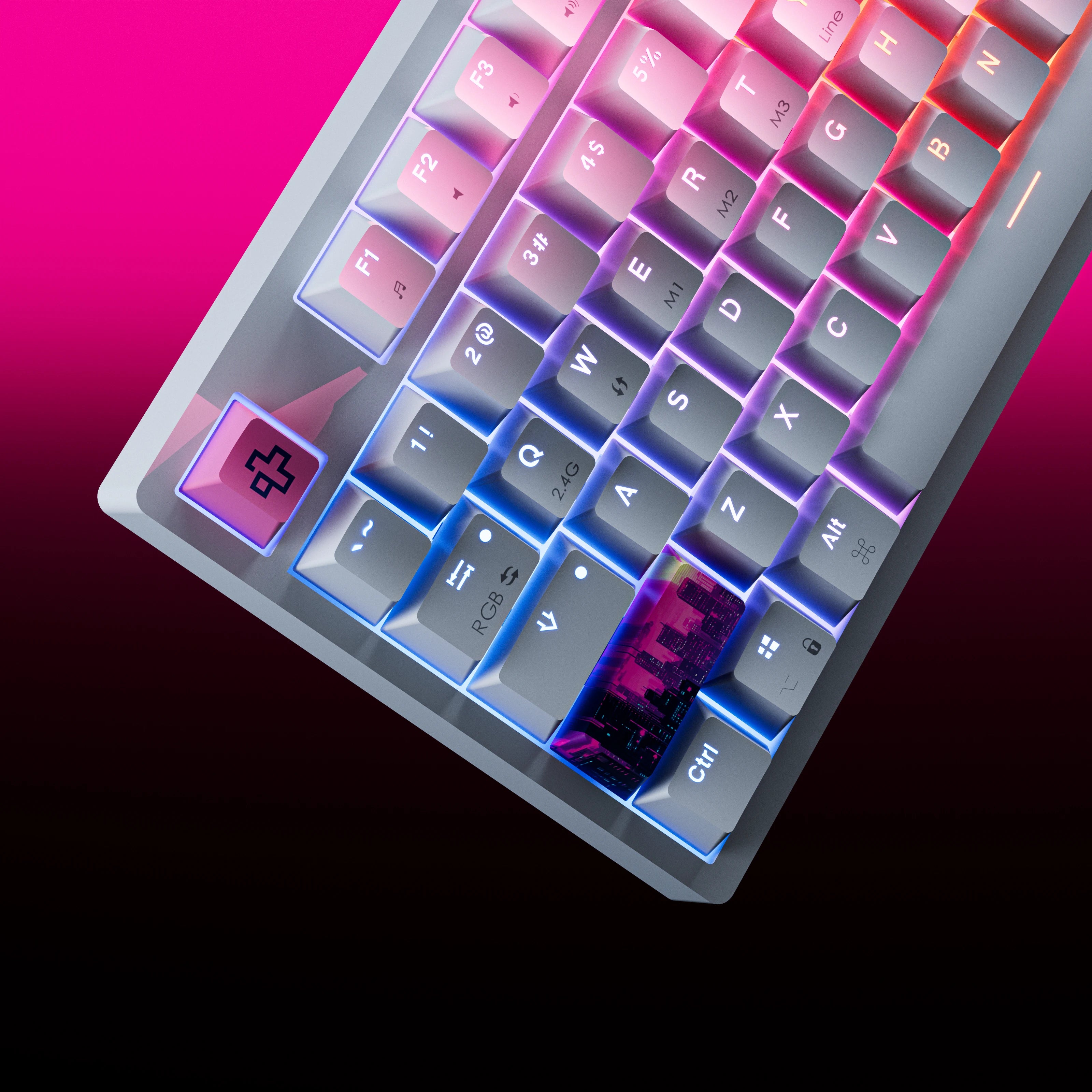 QwertyKey H87 Alba Bluetooth Wireless Hotswap RGB Tastatura Mecanica Gaming