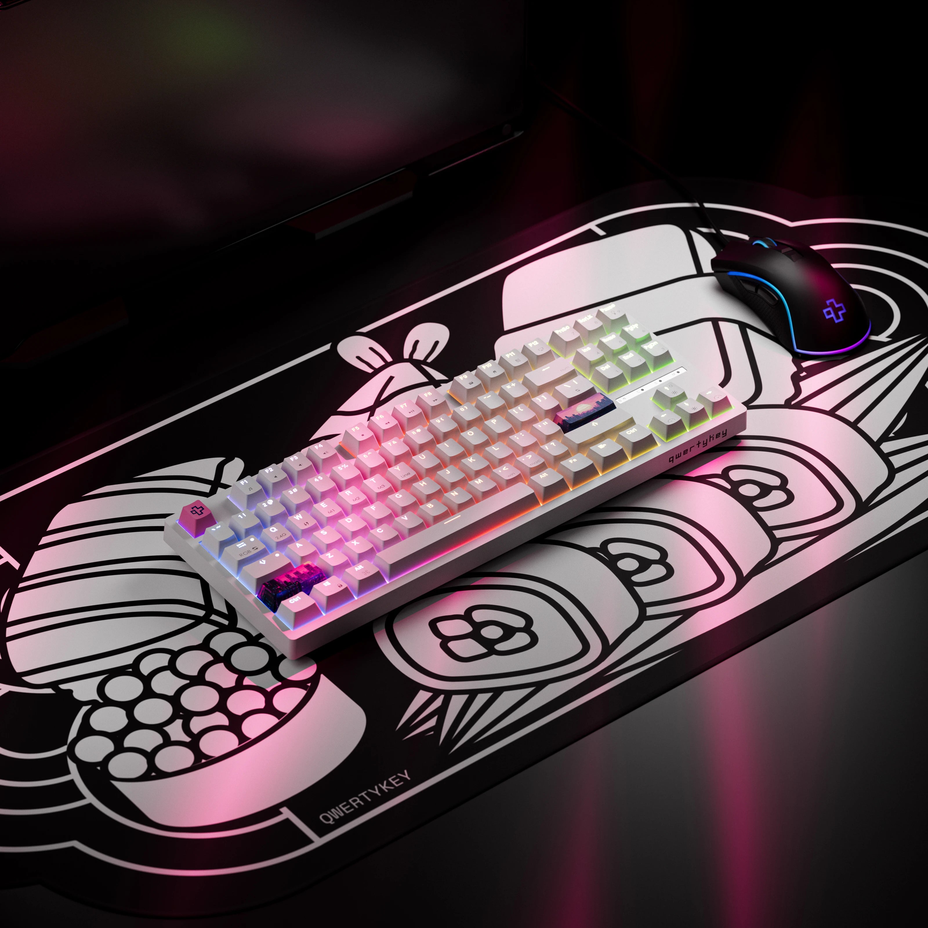QwertyKey H87 Alba Bluetooth Wireless Hotswap RGB Tastatura Mecanica Gaming