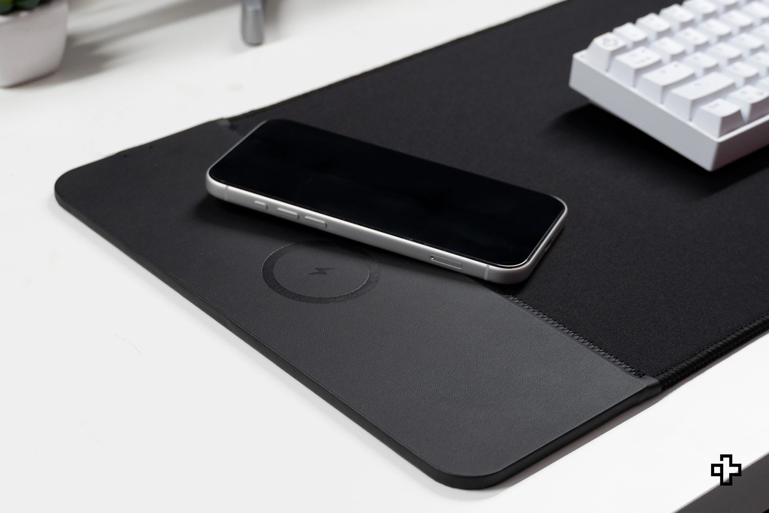 Deskmat Mousepad Wireless Charging Negru