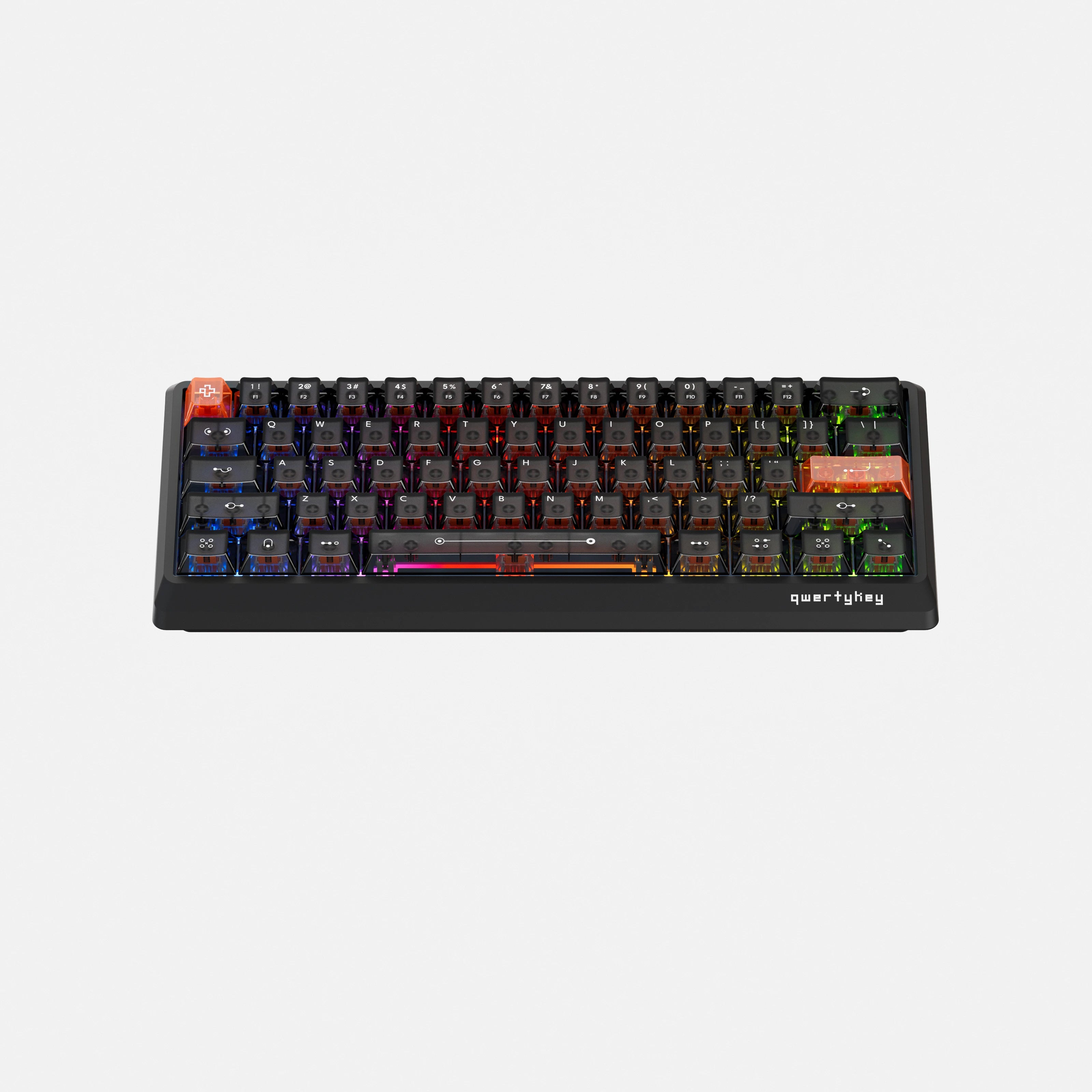 QwertyKey QK61 HE Phantom Neagră – Tastatură Gaming Magnetică Hall Effect, Rapid Trigger, Snap Tap, Full RGB