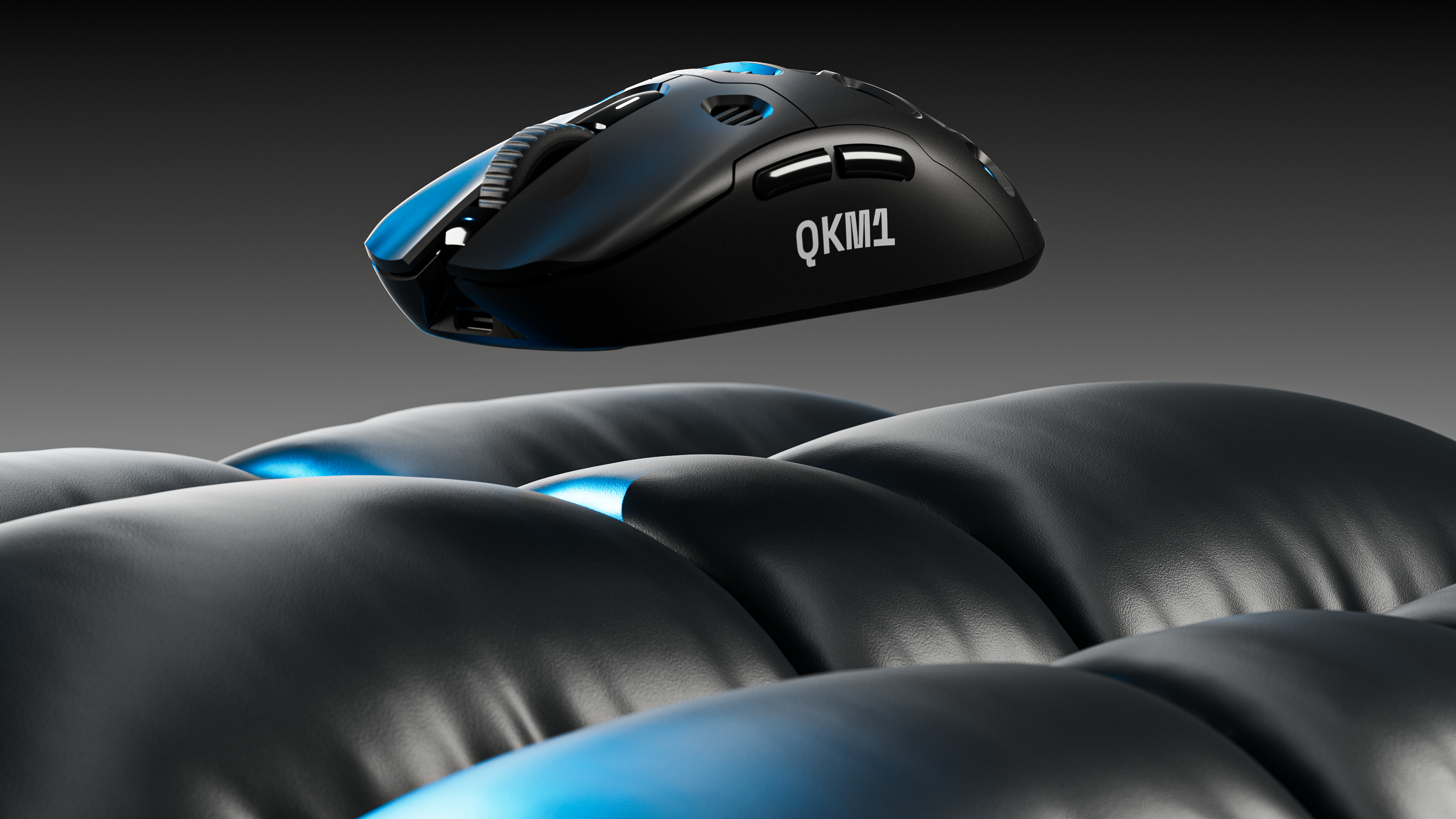 Mouse QwertyKey QKM1 Wireless Bluetooth Charging Dock Negru