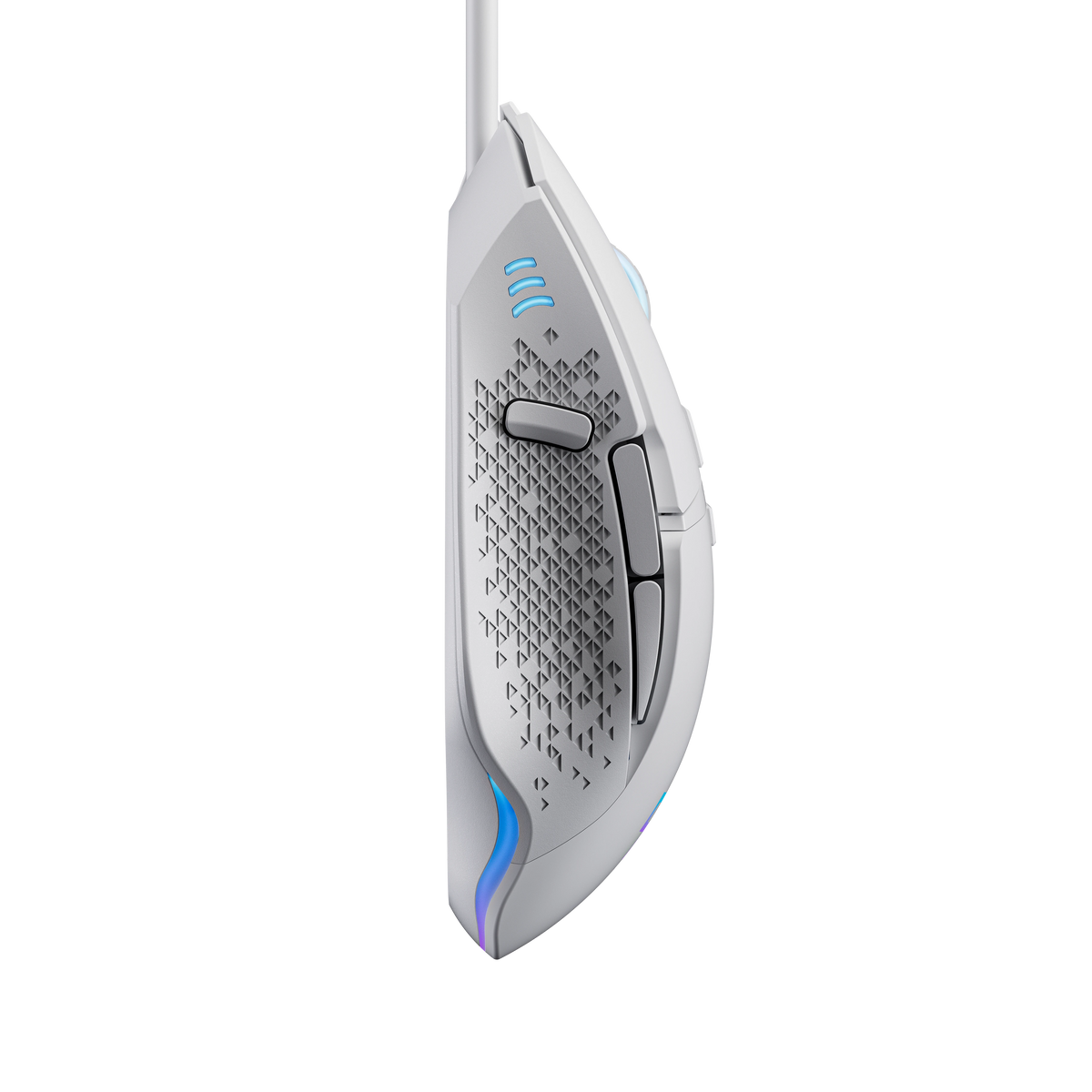 Mouse Gaming QwertyKey Forge V2 Alb- RGB, 12.000 DPI, Software