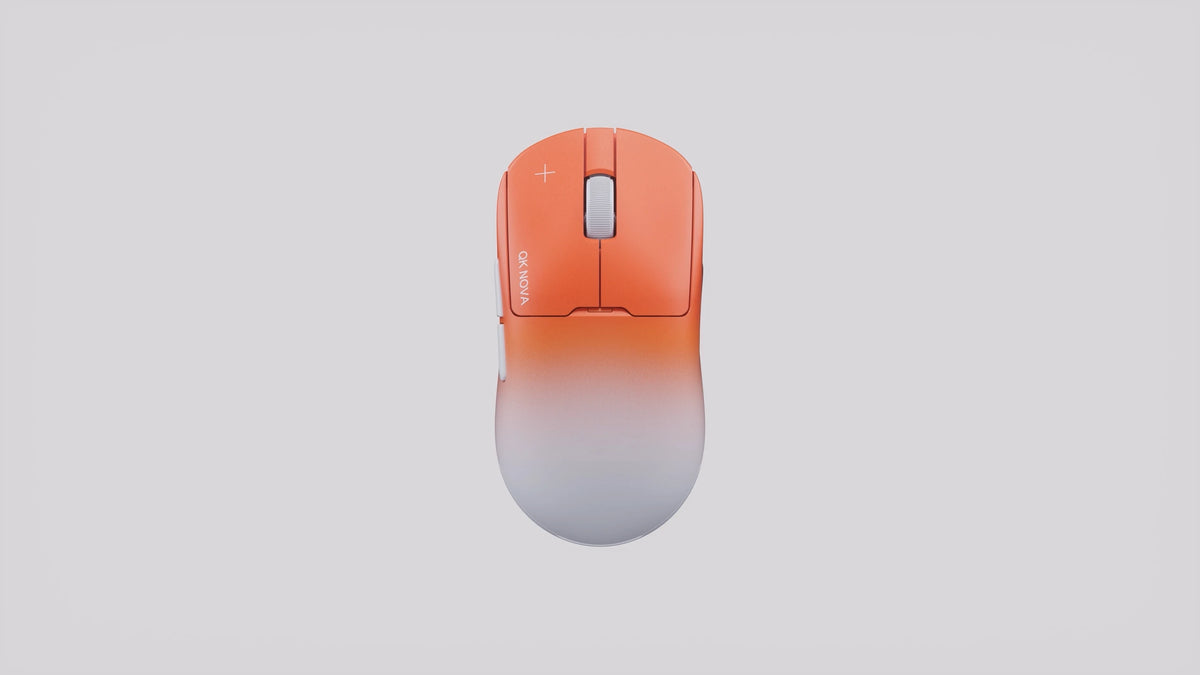Mouse Gaming Qwertykey NOVA Alb - Wireless Bluetooth Trio Mode, Charging Dock