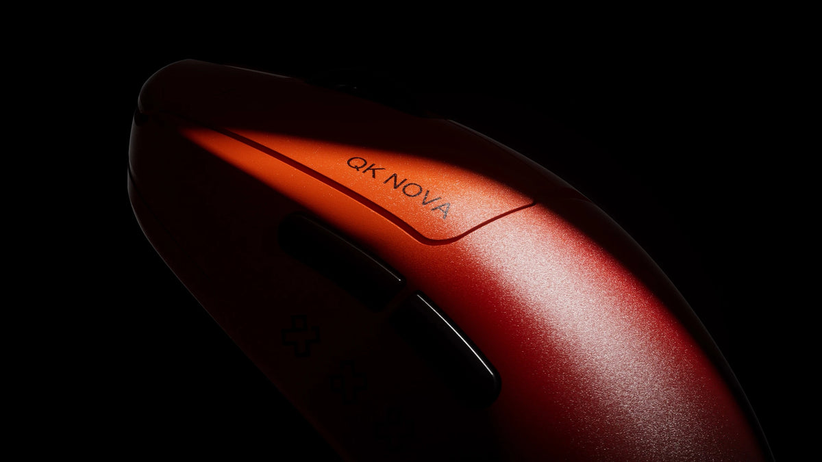 Mouse Gaming Qwertykey NOVA Negru - Wireless Bluetooth Trio Mode, Charging Dock