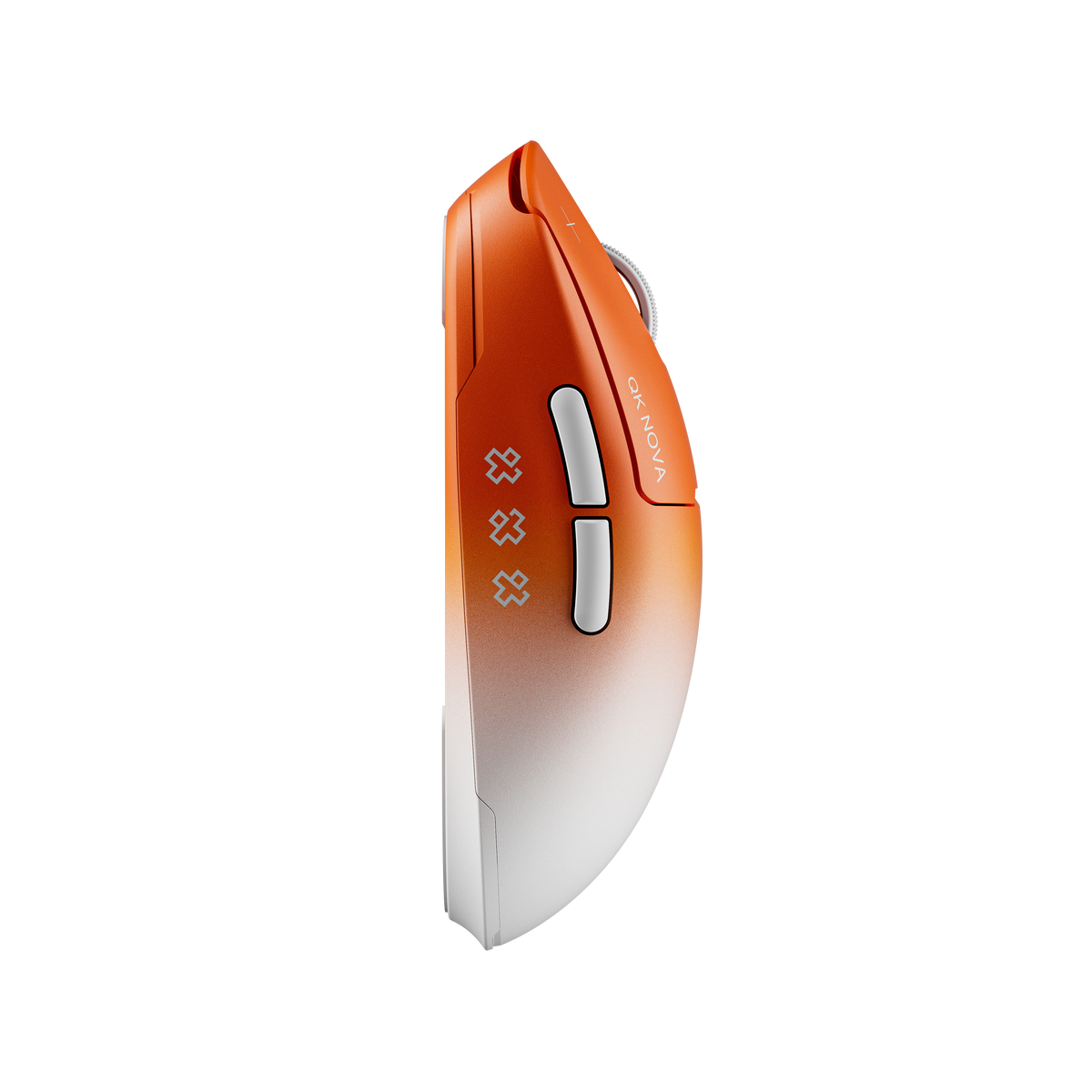 Mouse Gaming Qwertykey NOVA Alb - Wireless Bluetooth Trio Mode, Charging Dock