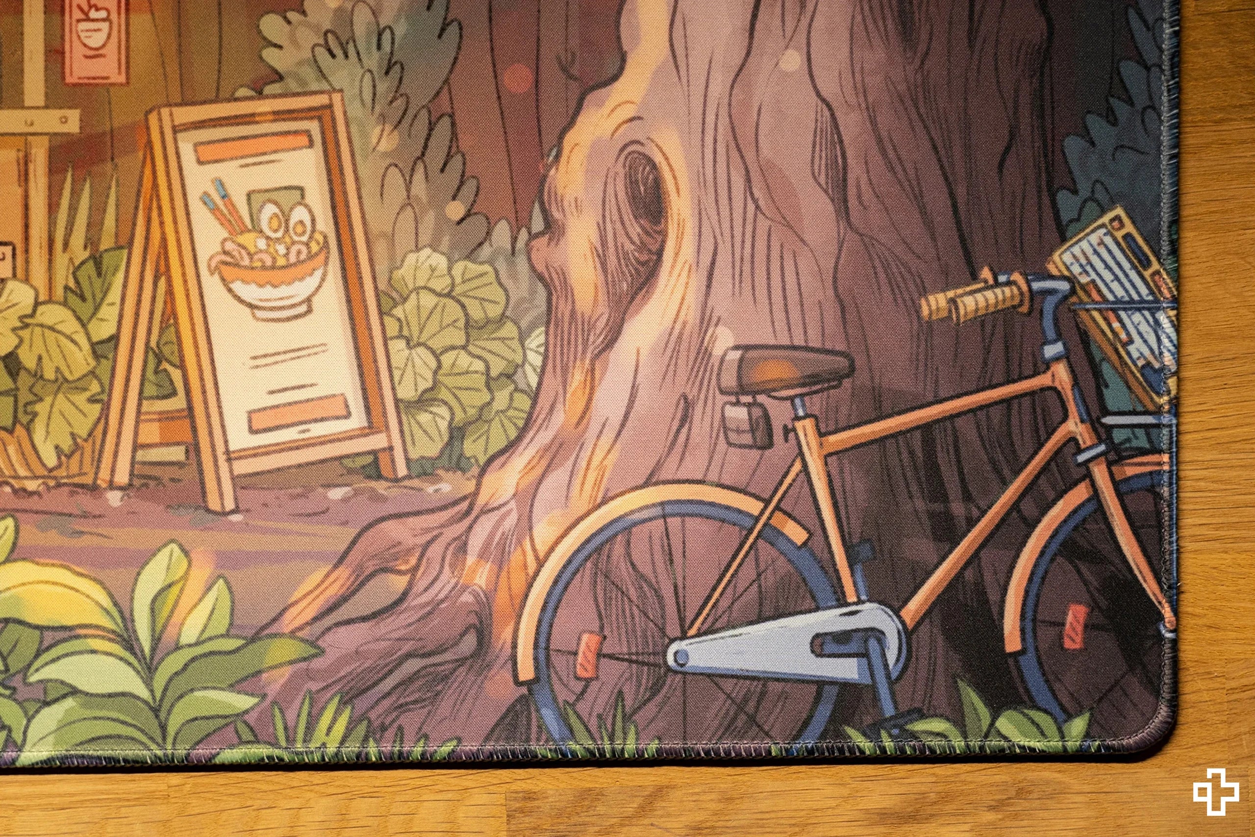 Deskmat Mousepad QwertyKey Ramen 4mm margini cusute