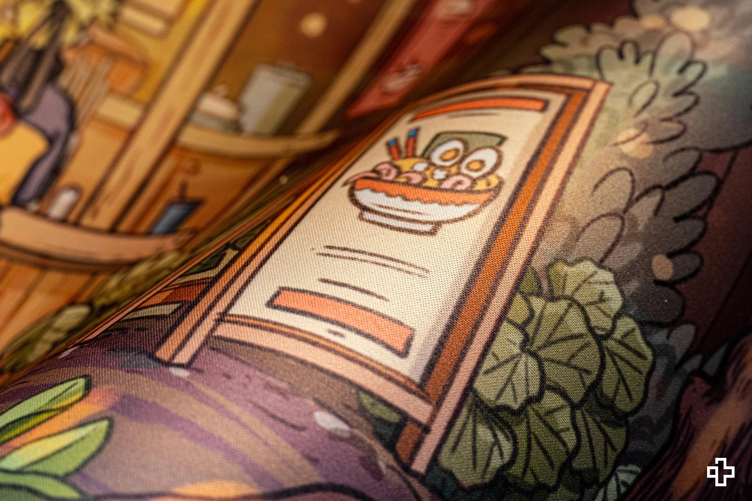 Deskmat Mousepad QwertyKey Ramen 4mm margini cusute