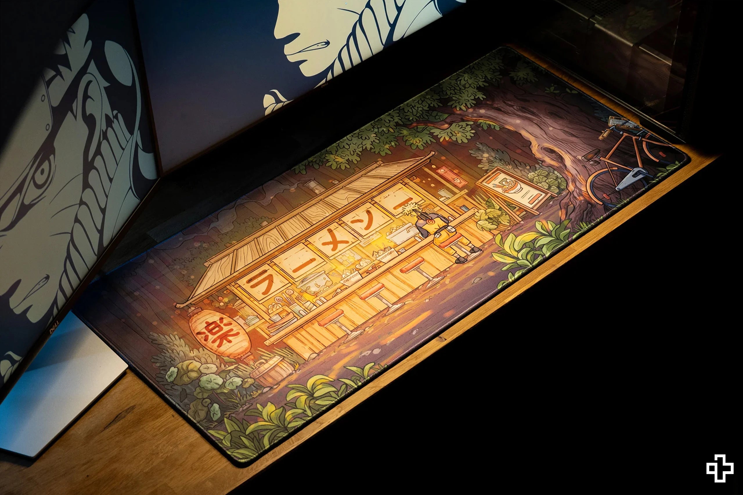 Deskmat Mousepad QwertyKey Ramen 4mm margini cusute