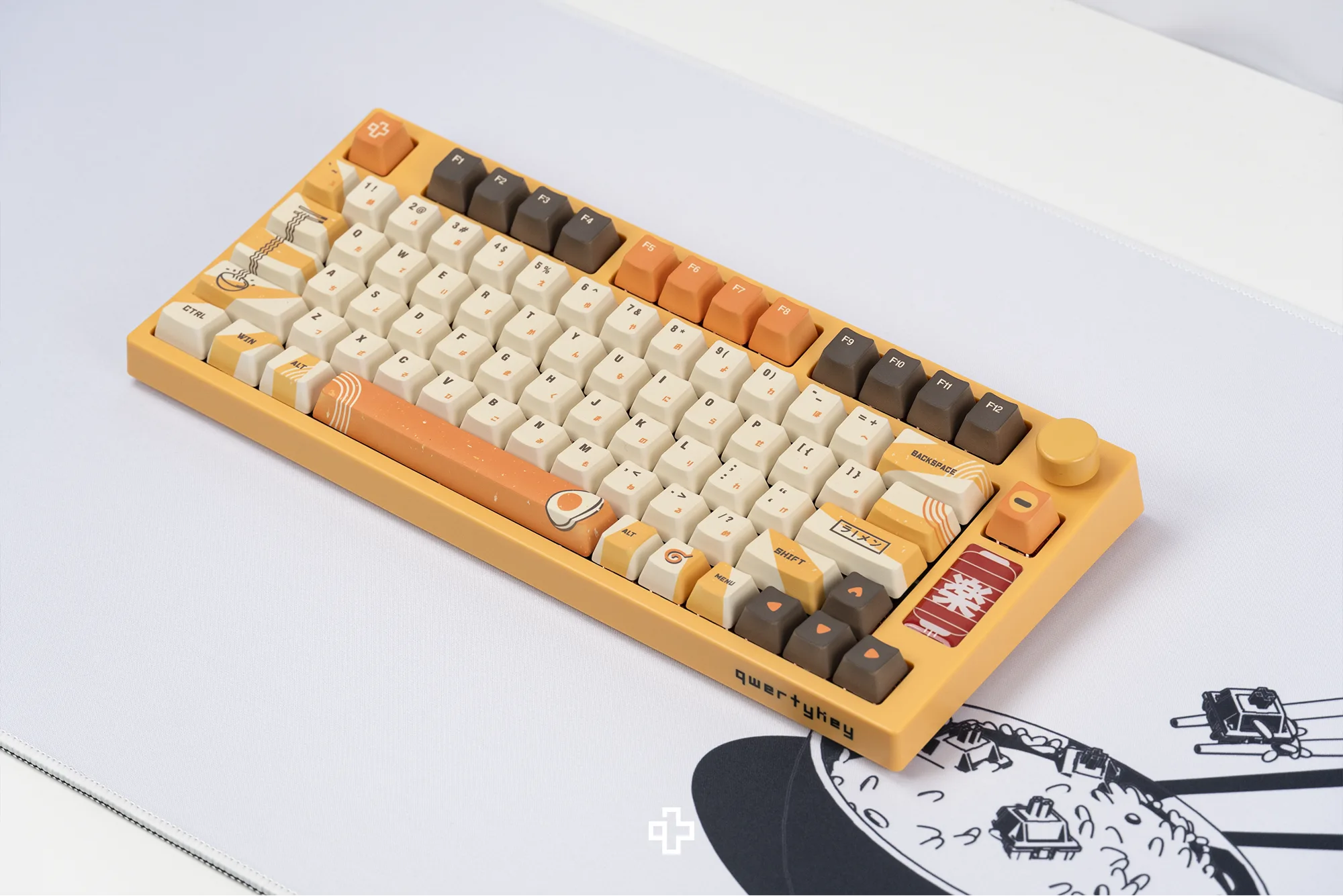 QwertyKey75 Ramen Bluetooth Wireless Hotswap RGB Gasket Mounted Tastatura Mecanica Gaming