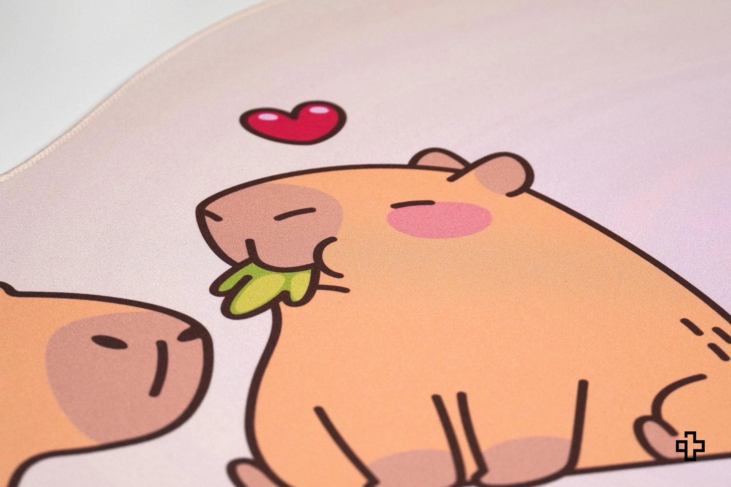 Deskmat Mousepad QwertyKey Capybara 4mm margini cusute