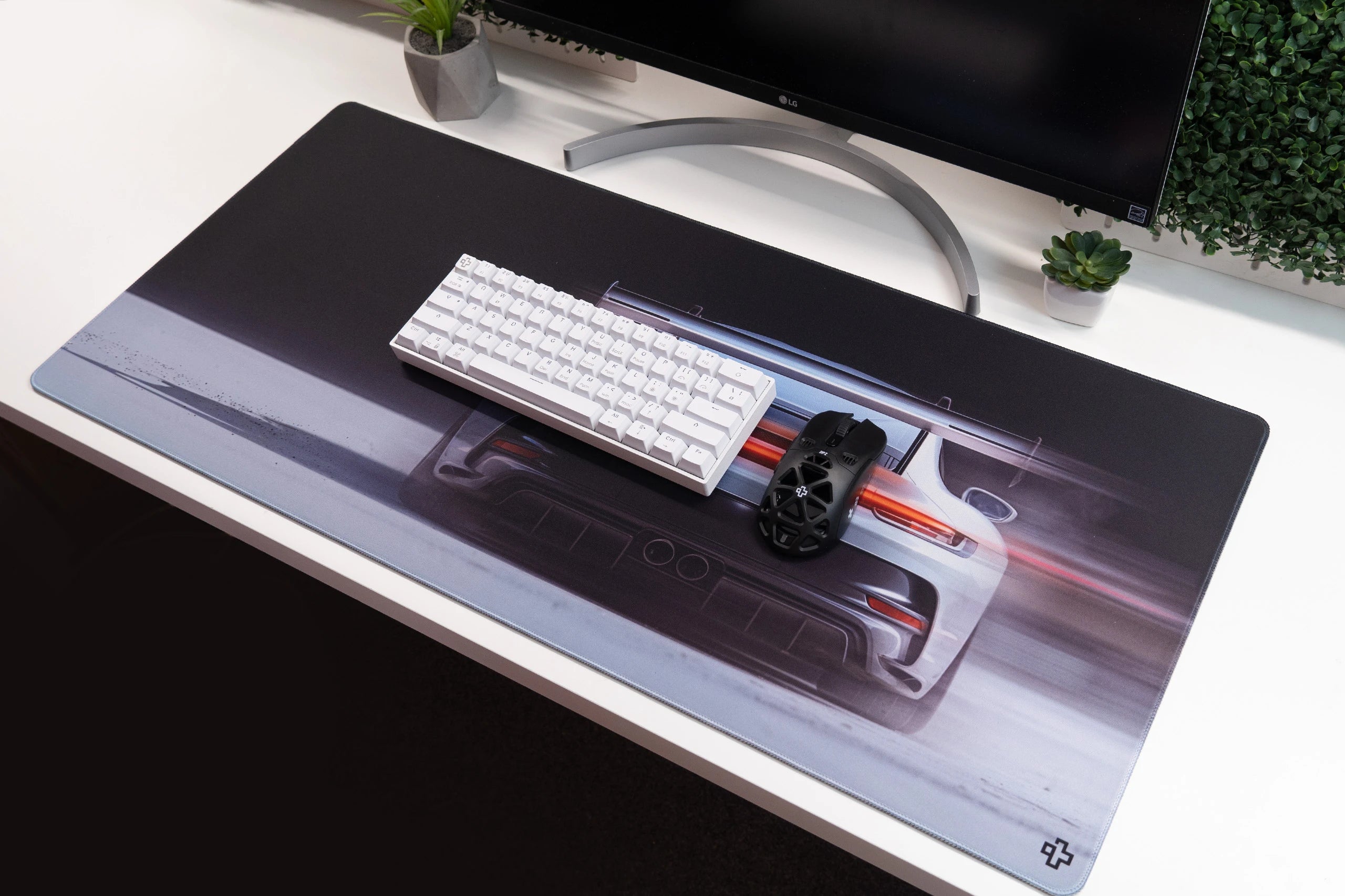 Deskmat Mousepad QwertyKey Car GT 4mm margini cusute