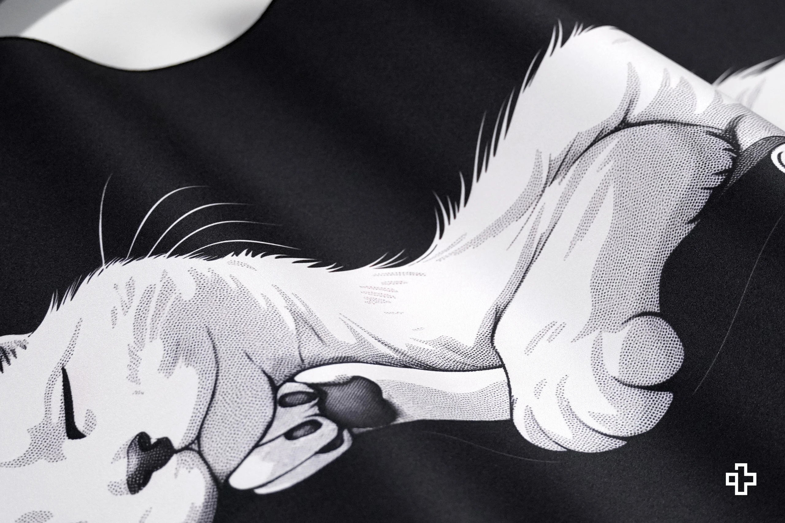 Deskmat Mousepad QwertyKey Black Cat 4mm margini cusute