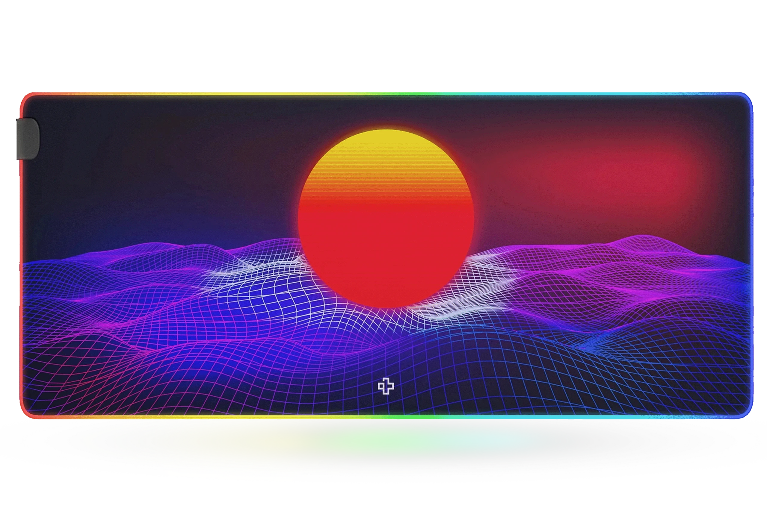 Deskmat Mousepad QwertyKey RGB CyberWave Software 4mm margini cusute