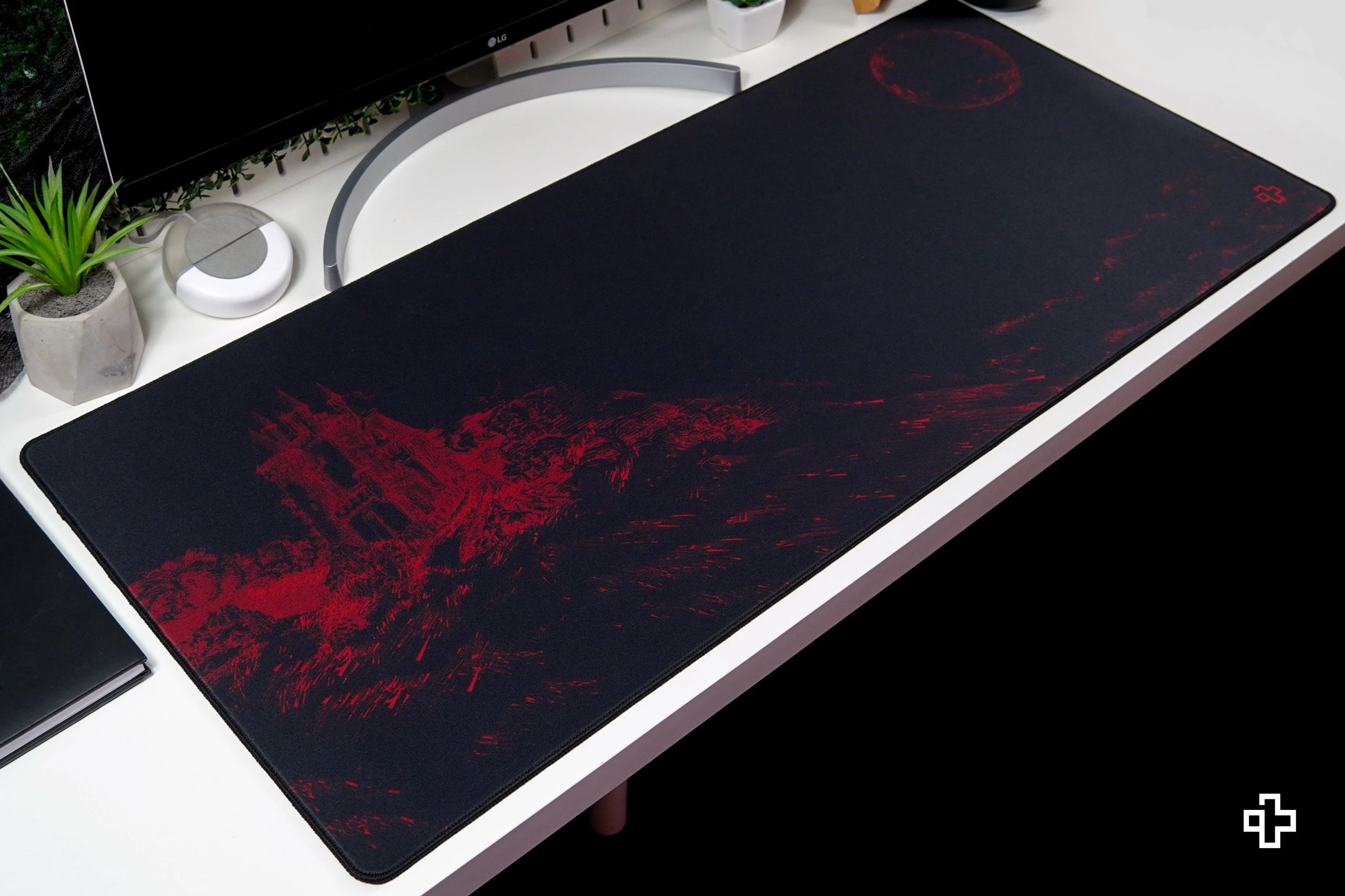 Deskmat Mousepad QwertyKey Dracula 4mm margini cusute
