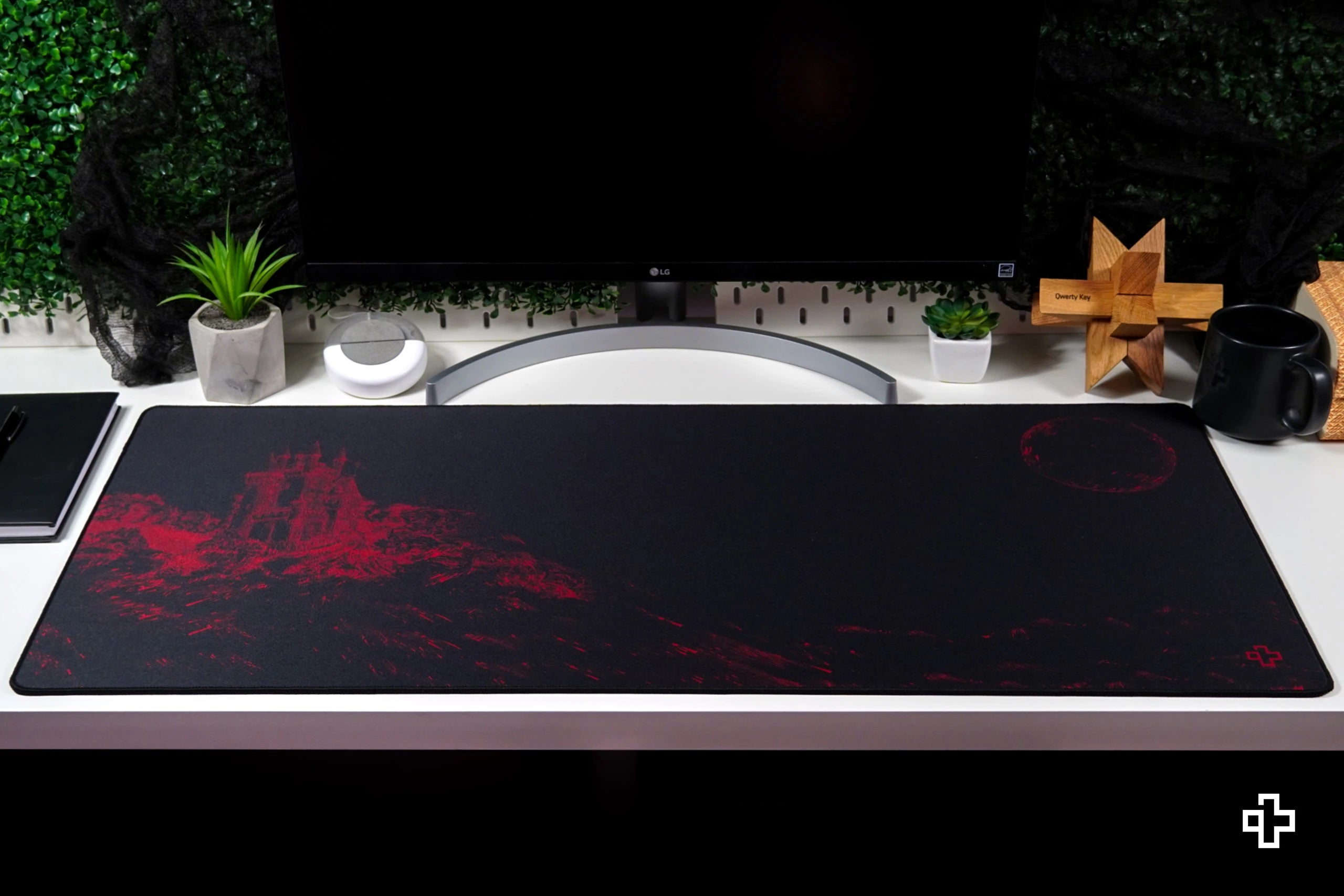 Deskmat Mousepad QwertyKey Dracula 4mm margini cusute