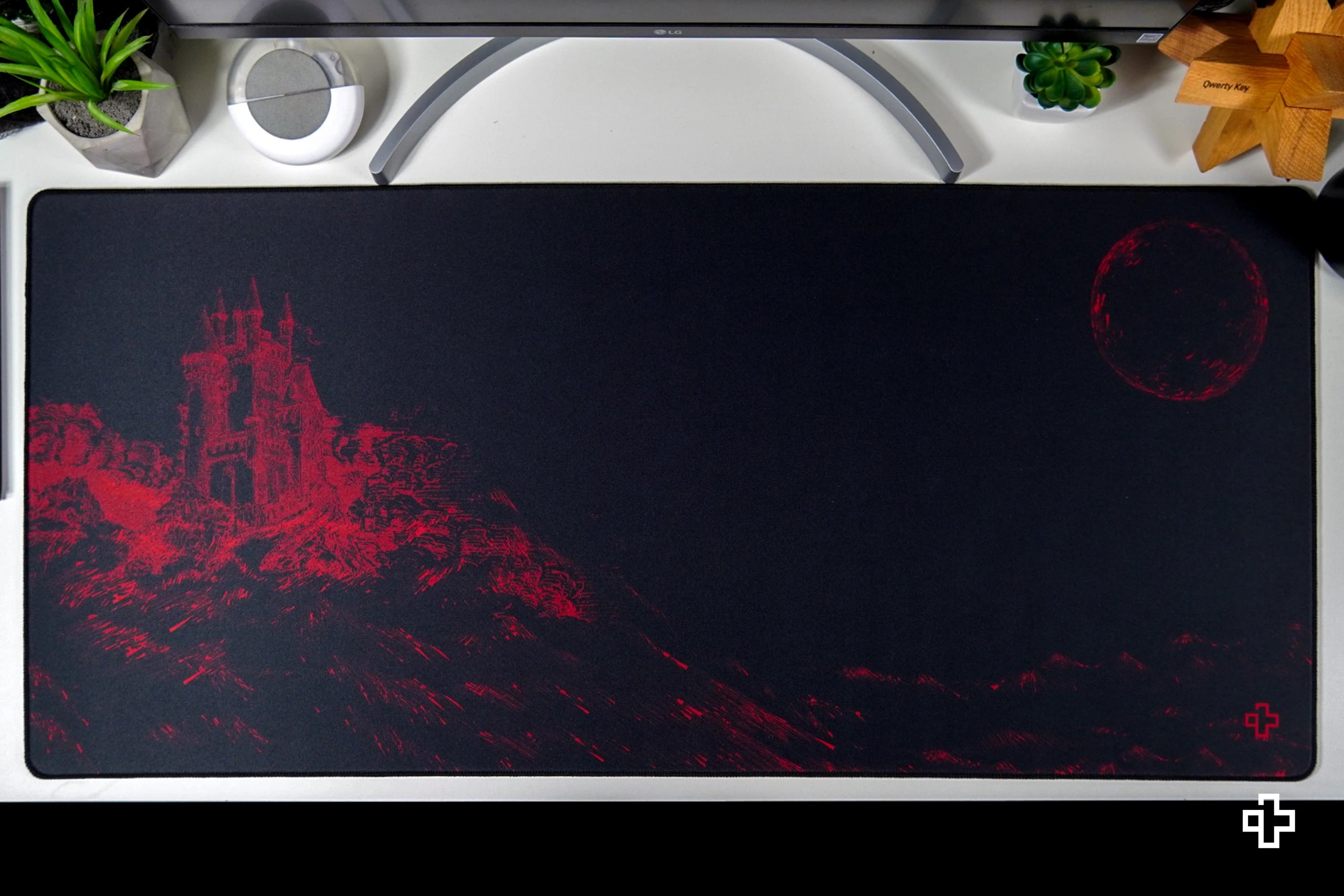 Deskmat Mousepad QwertyKey Dracula 4mm margini cusute