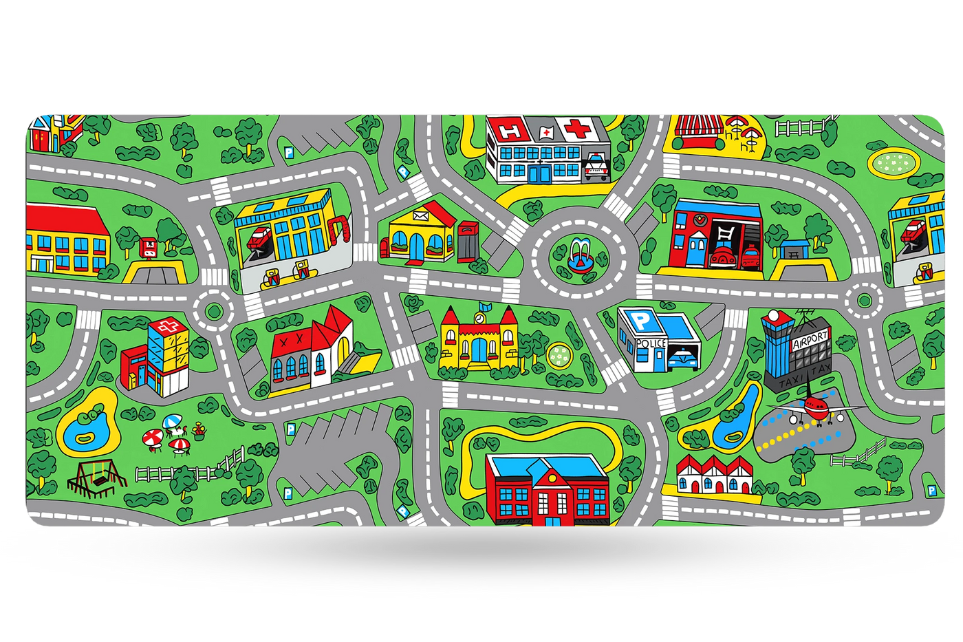 Deskmat Nostalgia Busy Town