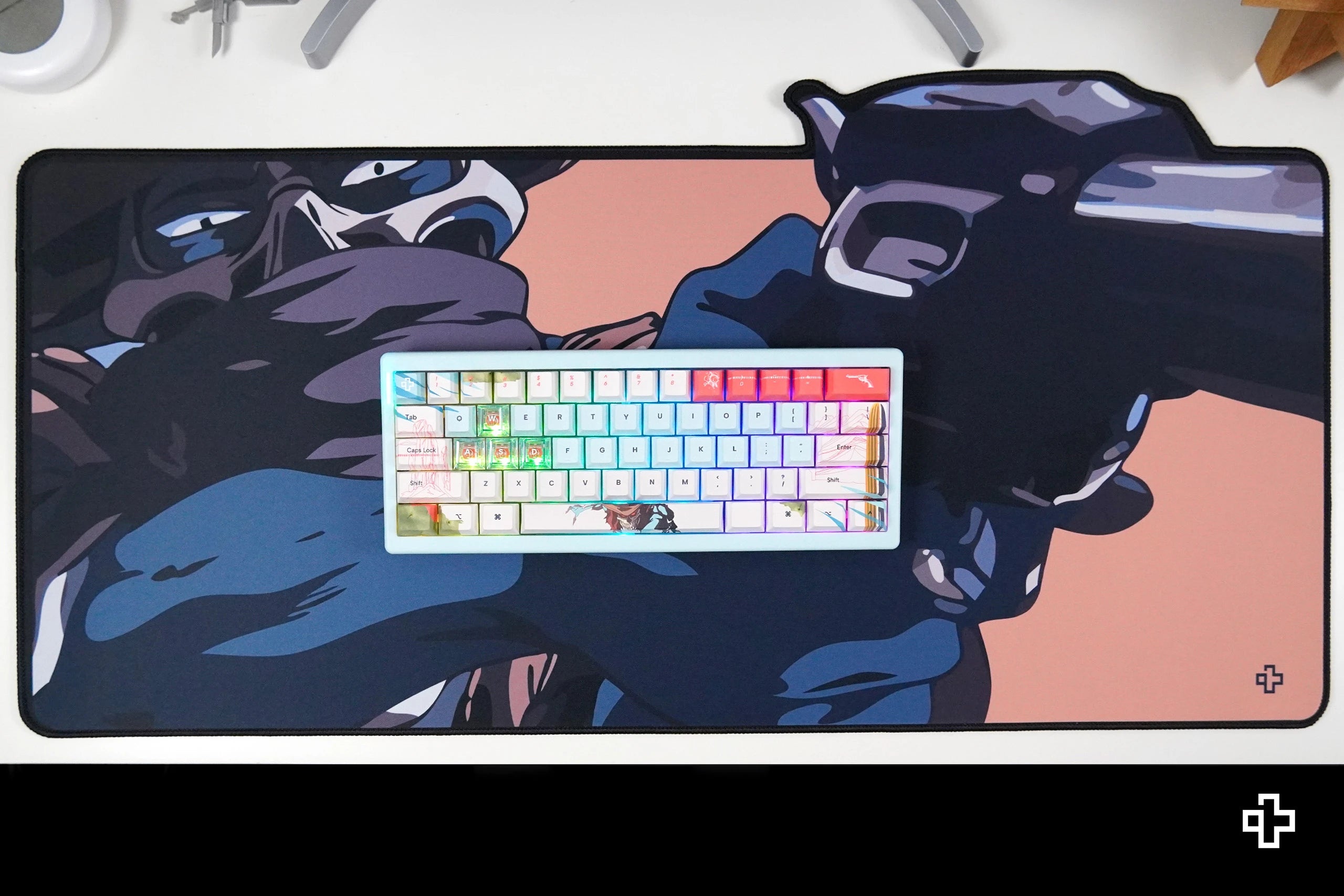 Deskmat Mousepad QwertyKey Western 4mm margini cusute