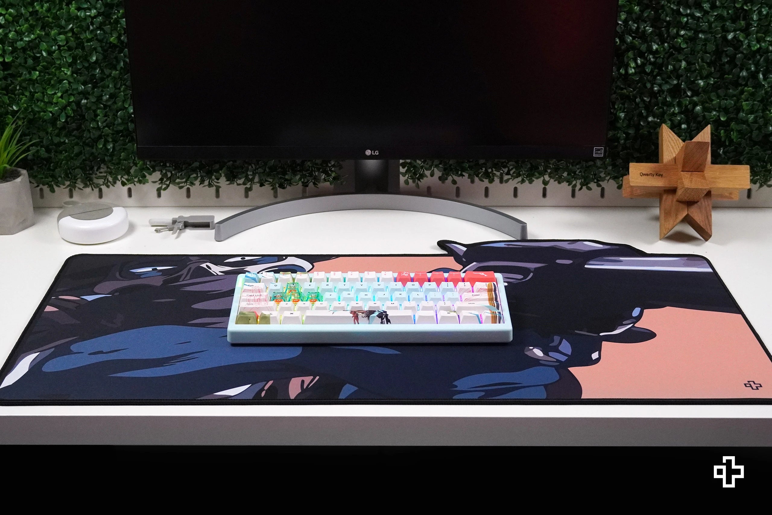 Deskmat Mousepad QwertyKey Western 4mm margini cusute