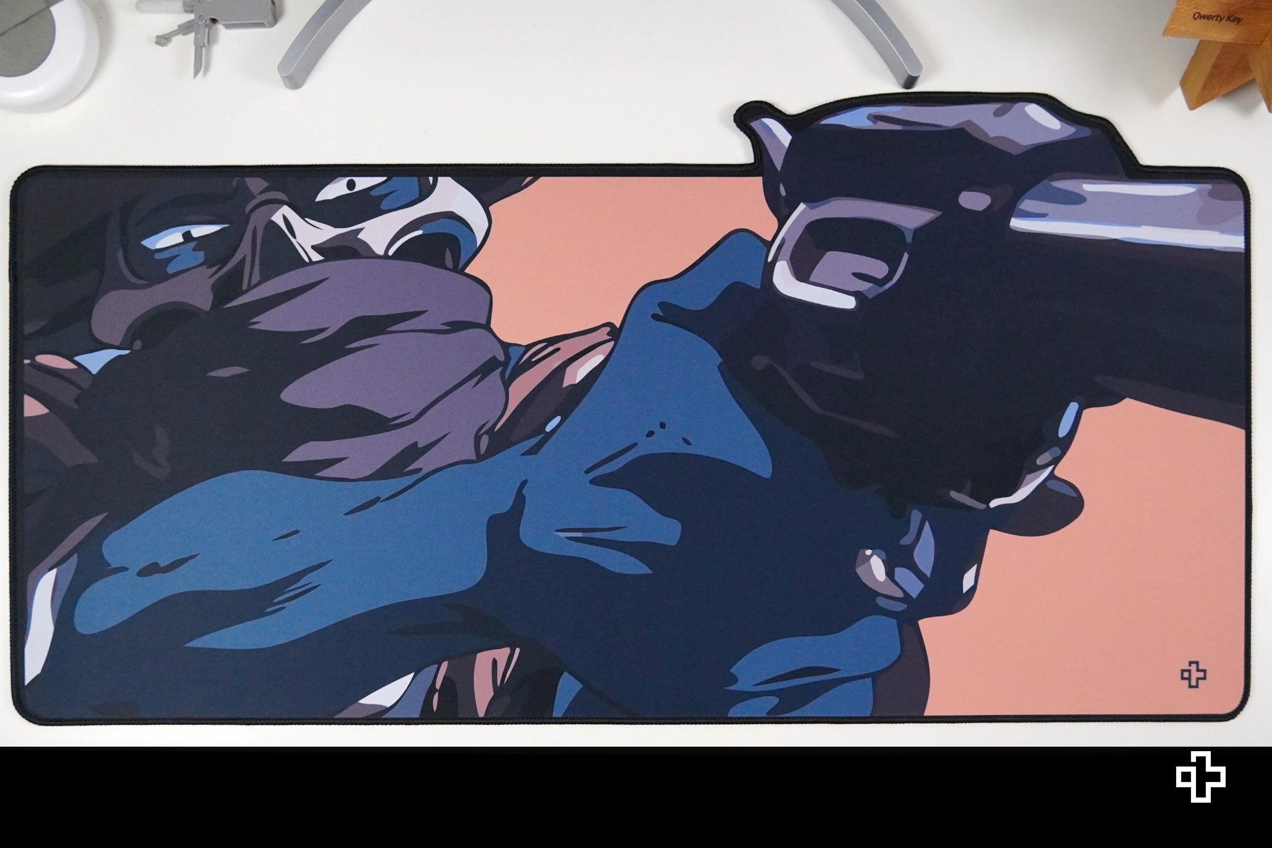 Deskmat Mousepad QwertyKey Western 4mm margini cusute