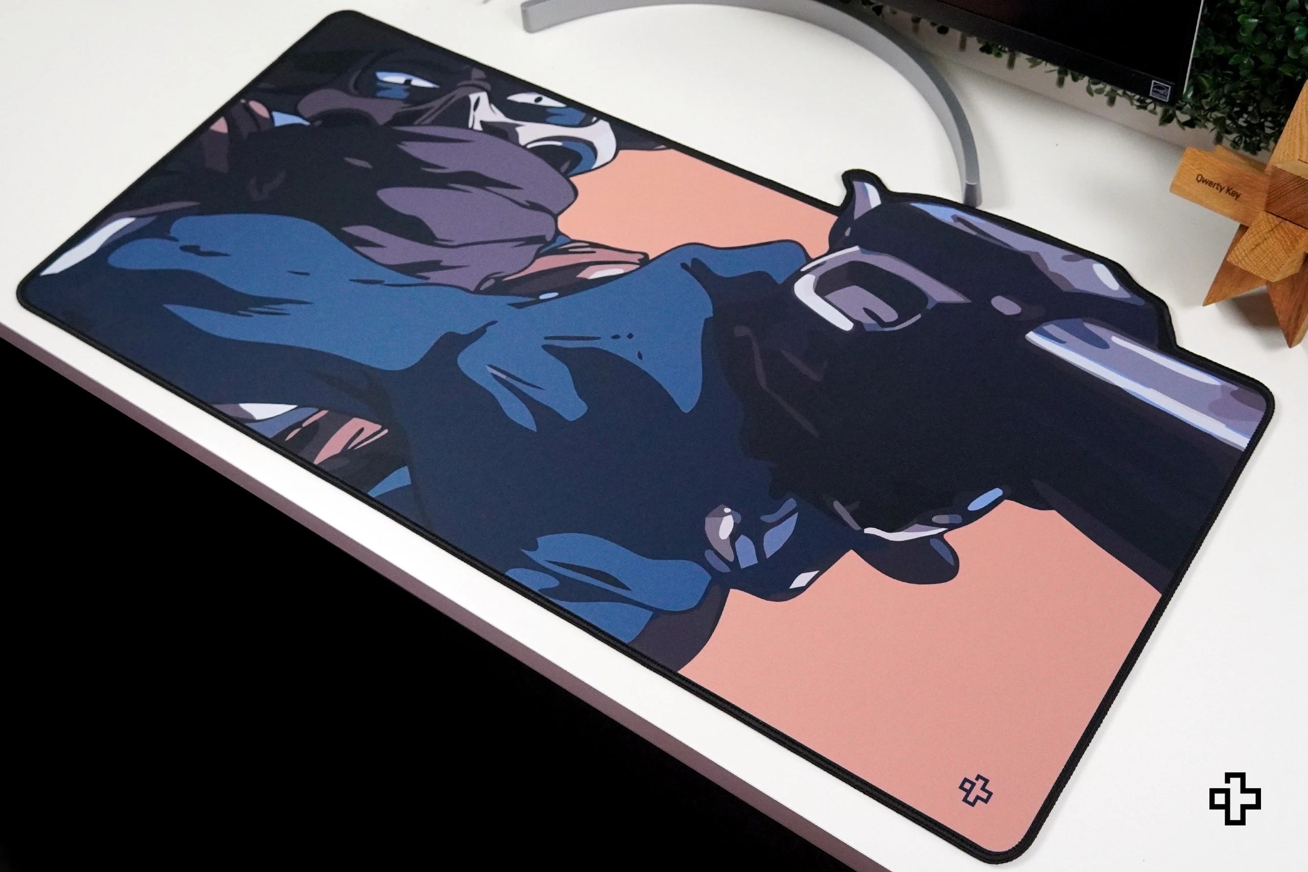 Deskmat Mousepad QwertyKey Western 4mm margini cusute