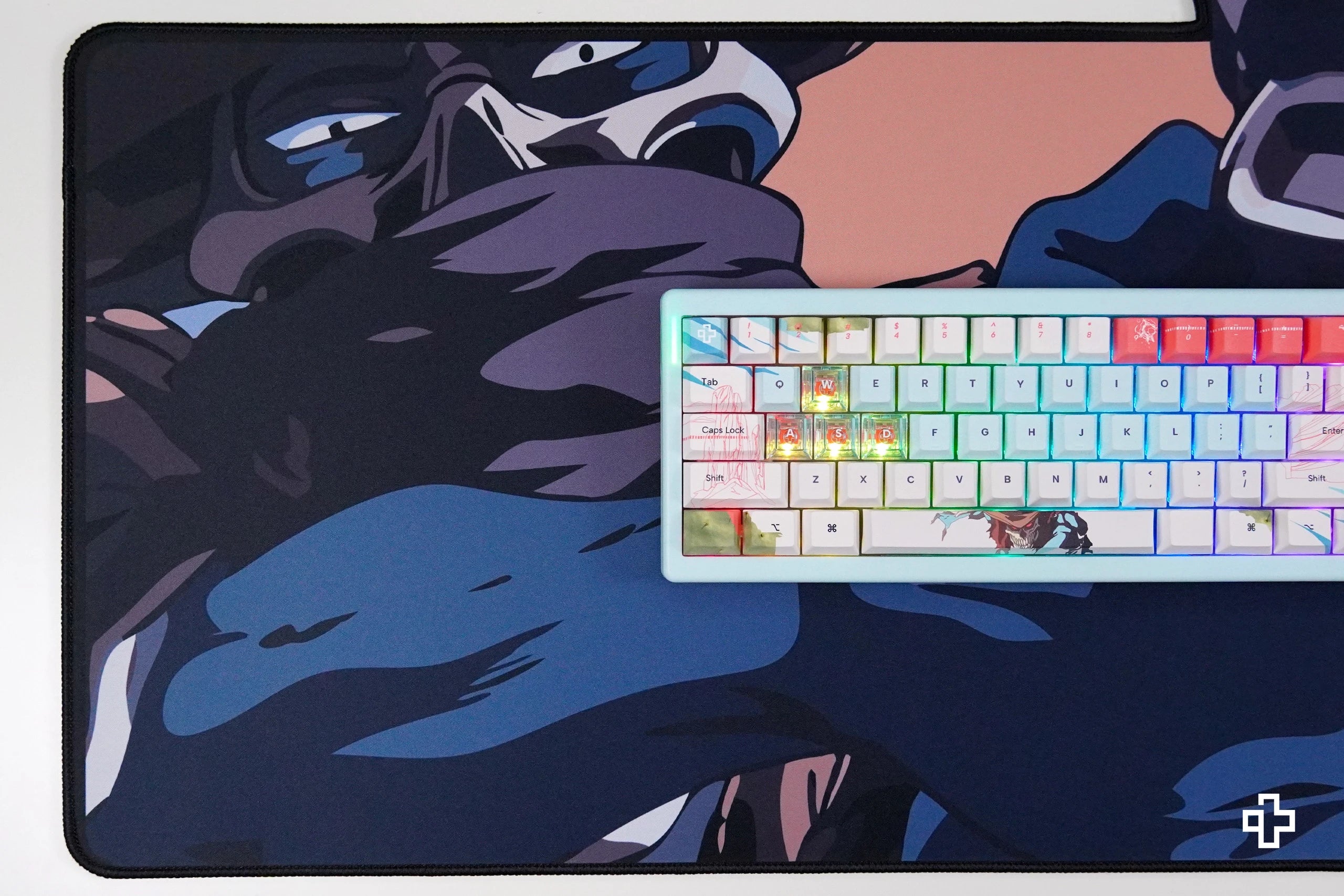 Deskmat Mousepad QwertyKey Western 4mm margini cusute